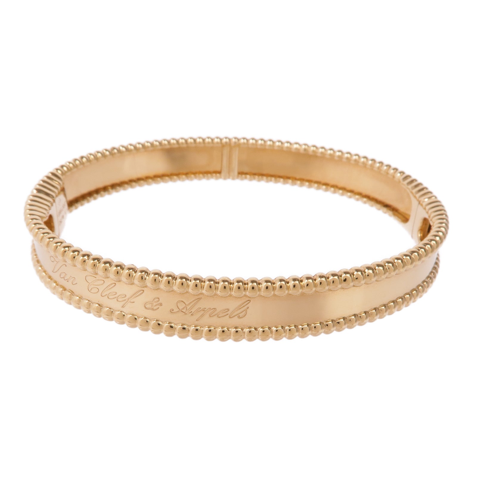 Van Cleef & Arpels 18K黃金Perlée Signature Bracelet手鐲