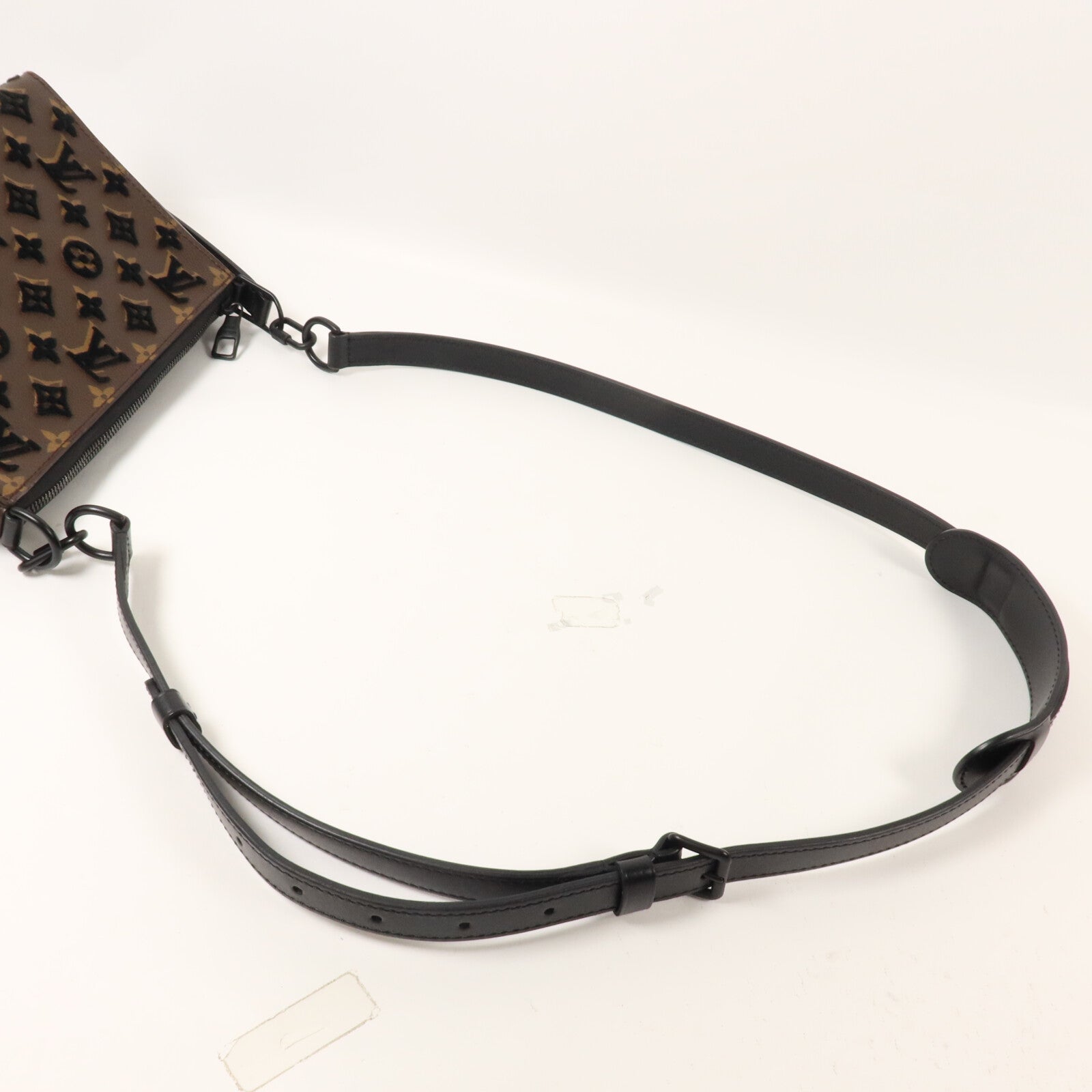 LOUIS VUITTON Monogram Tuffetage Triangle Messenger手挽肩背兩用袋