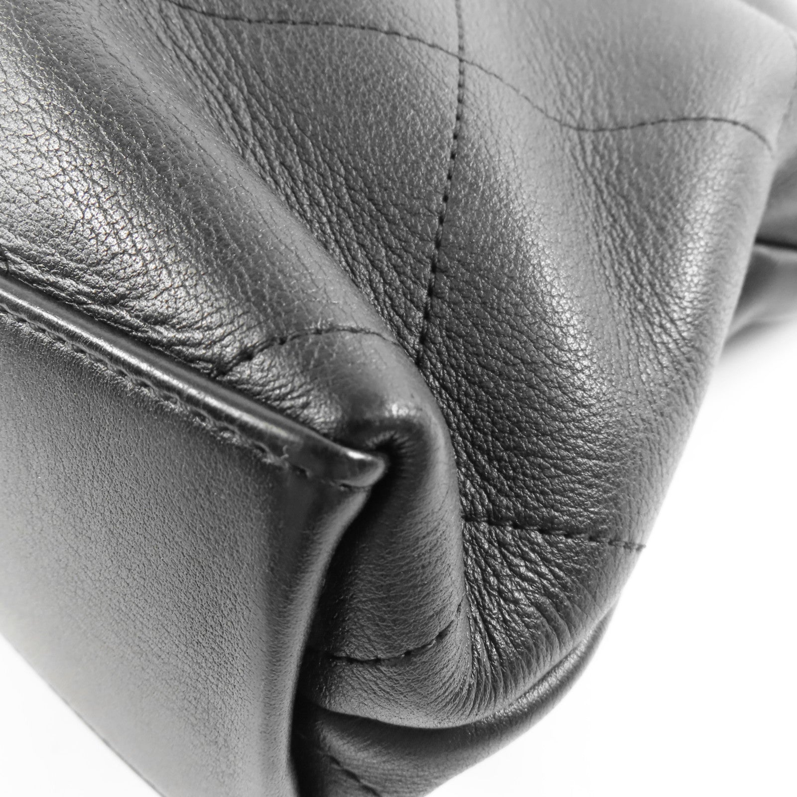 CHANEL 皮革Coco Mark金扣手挽肩背兩用袋