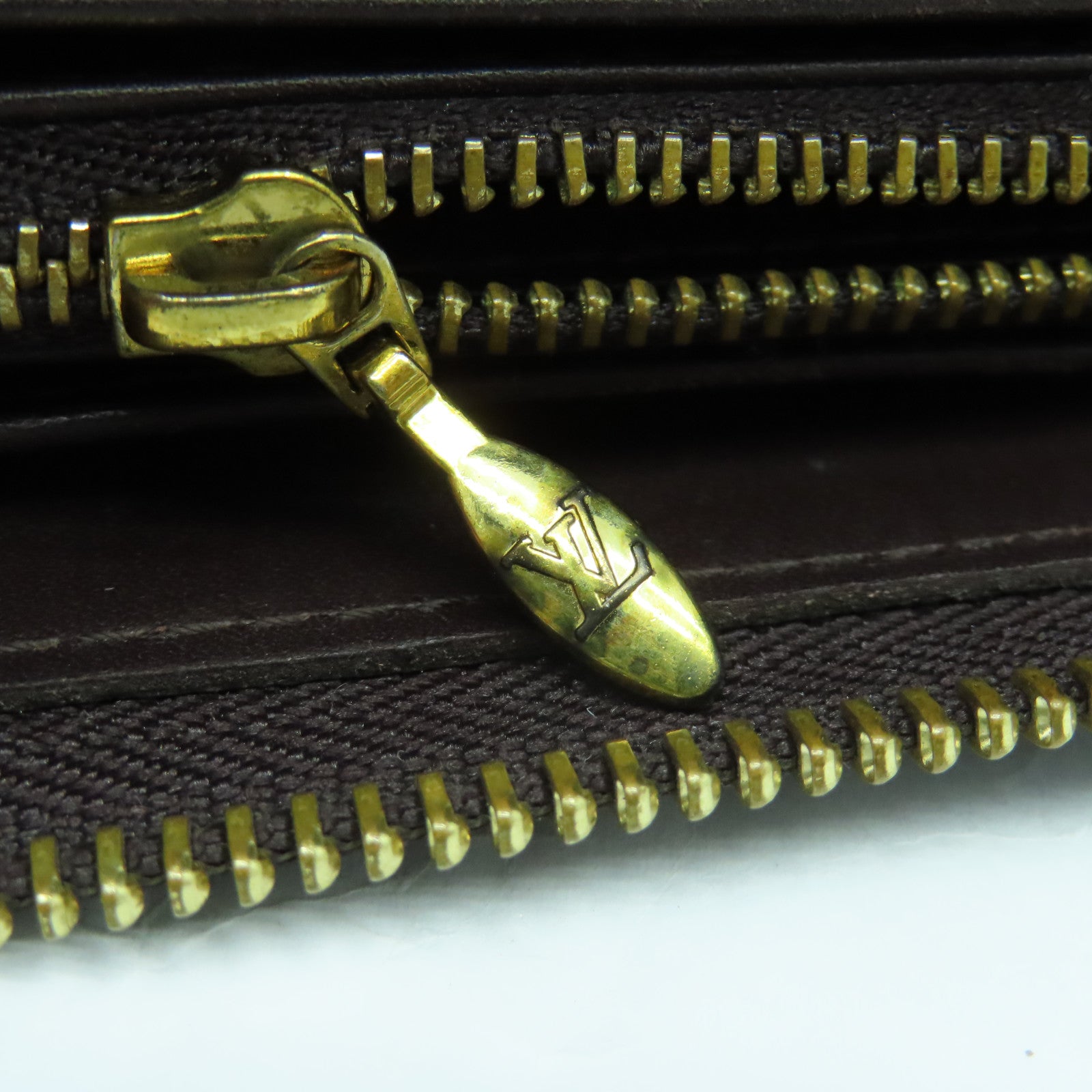 LOUIS VUITTON 【激減優惠】Monogram Vernis Zipper Long Wallet金扣長錢包酒紅色
