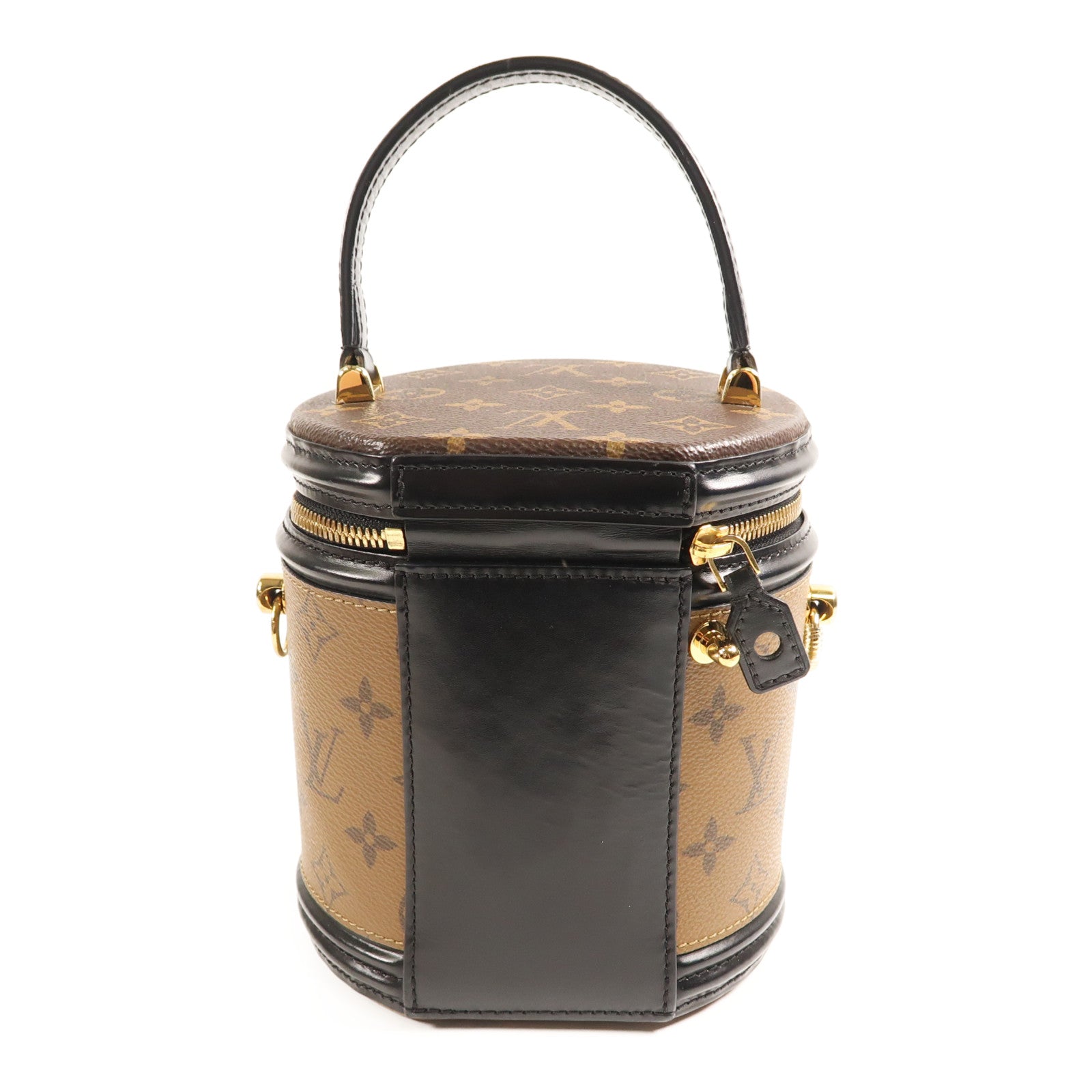 LOUIS VUITTON LV GHW Cannes 2 Way Shoulder Bag M43986 Monogram Reverse Brown