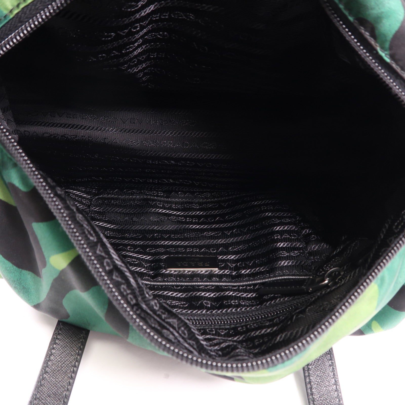PRADA 尼龍2 Way Boston Bag銀扣手挽肩背兩用袋