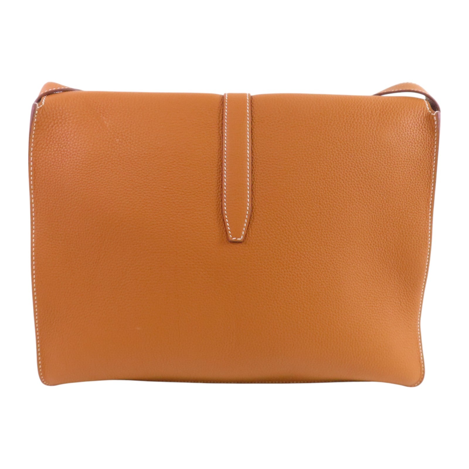 HERMES Togo皮革Steve Light Messenger銀扣肩背袋