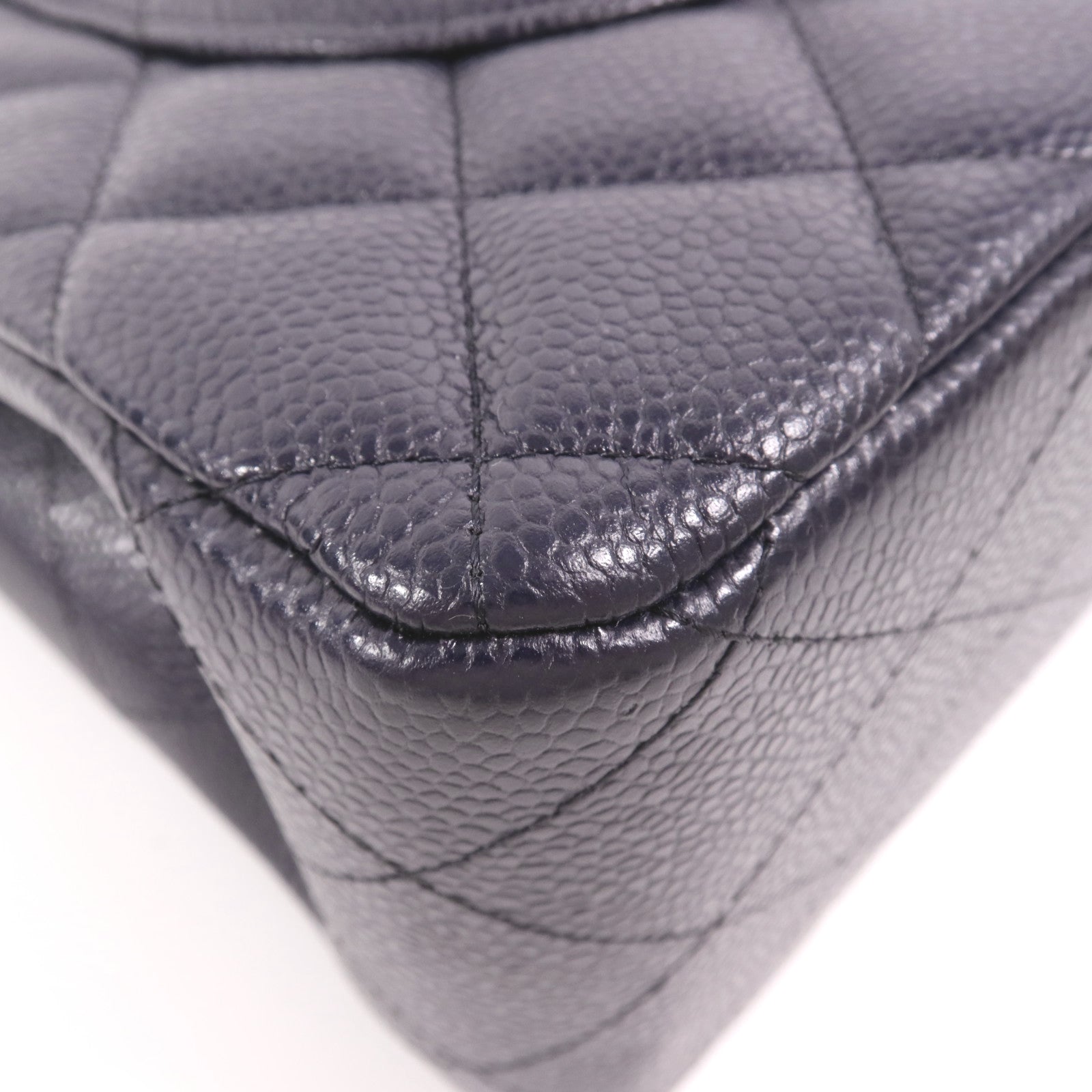 CHANEL 牛皮皮革Large Classic金扣鏈帶肩背袋