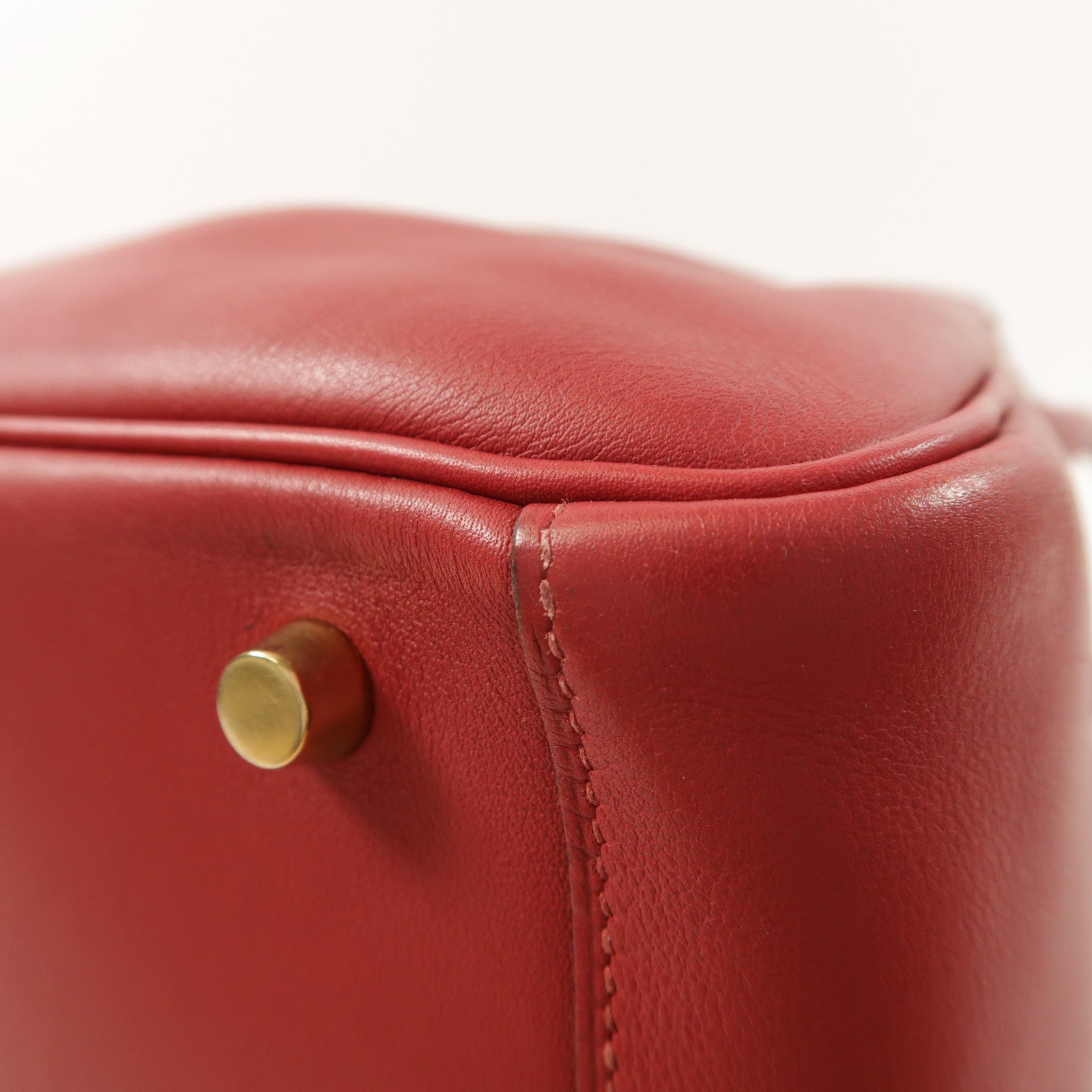 HERMES 皮革Lindy 30手挽肩背兩用袋Rouge Grenat