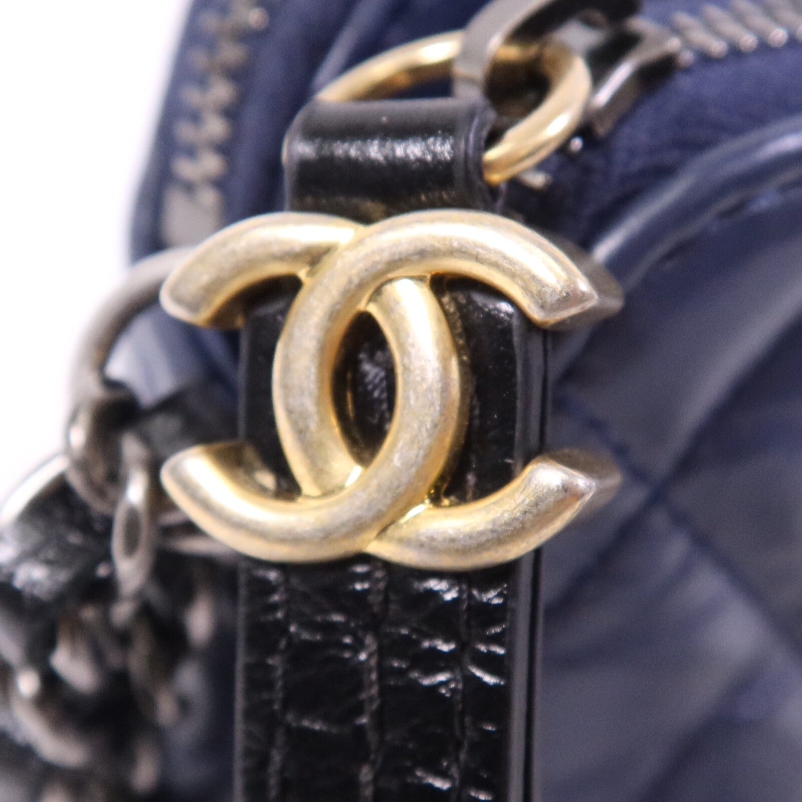 CHANEL 羊皮皮革Gabrielle Wallet On Chain鏈帶肩背袋