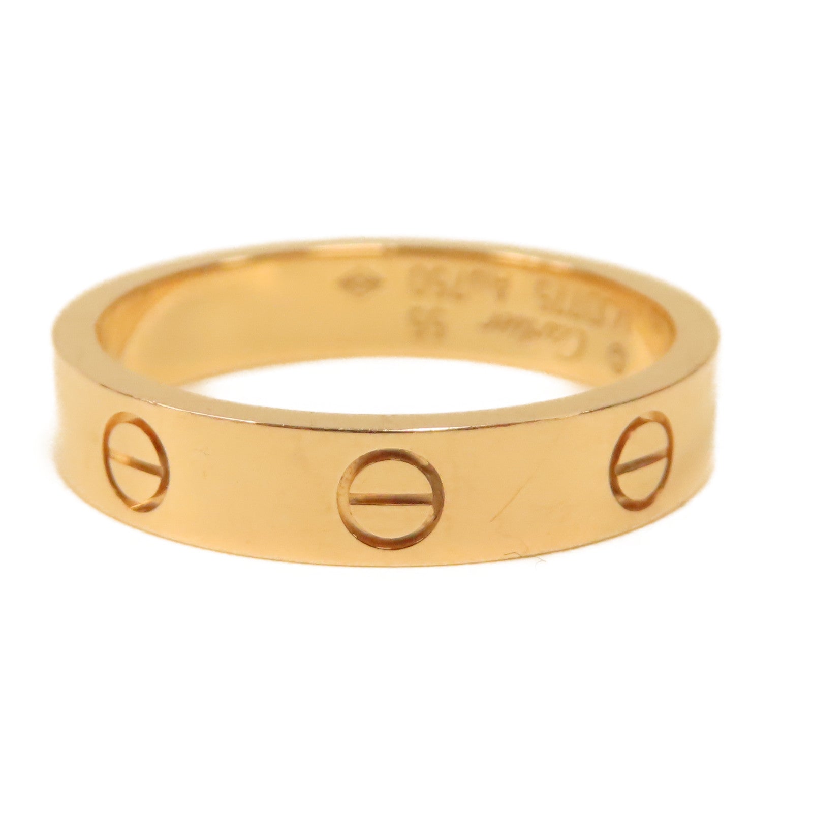CARTIER 18K玫瑰金Love Wedding Ring 1 Diamond戒指Cartier#55 US#7