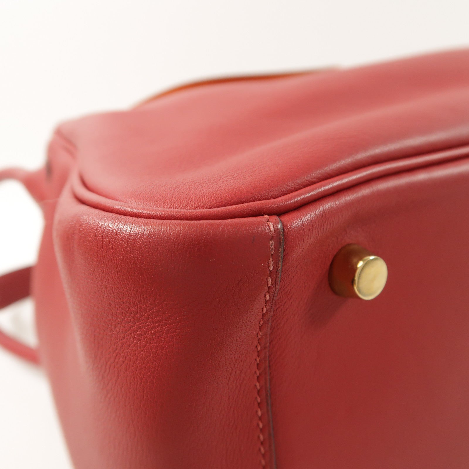 HERMES 皮革Lindy 30手挽肩背兩用袋Rouge Grenat