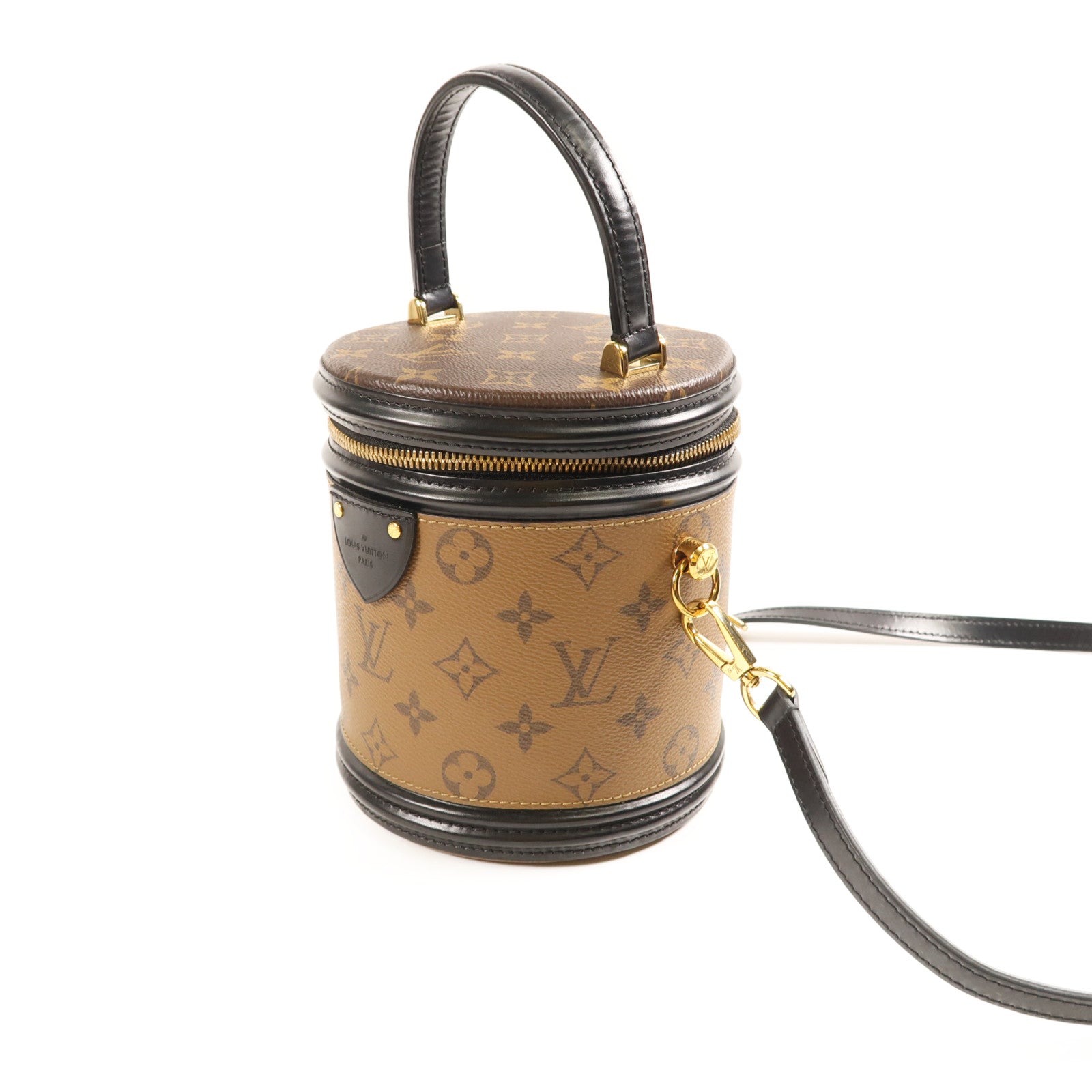 LOUIS VUITTON LV GHW Cannes 2 Way Shoulder Bag M43986 Monogram Reverse Brown