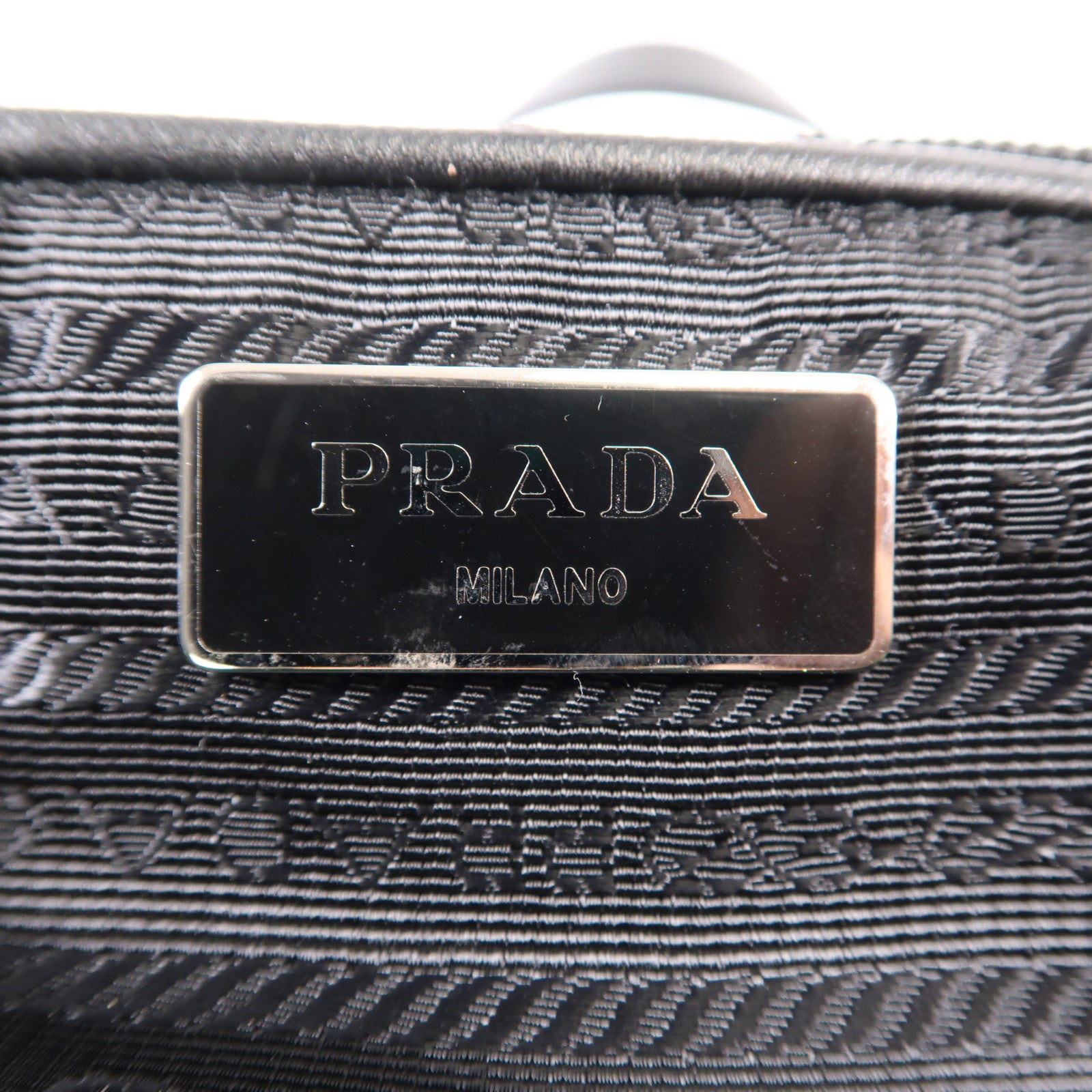 PRADA 尼龍2 Way Boston Bag銀扣手挽肩背兩用袋