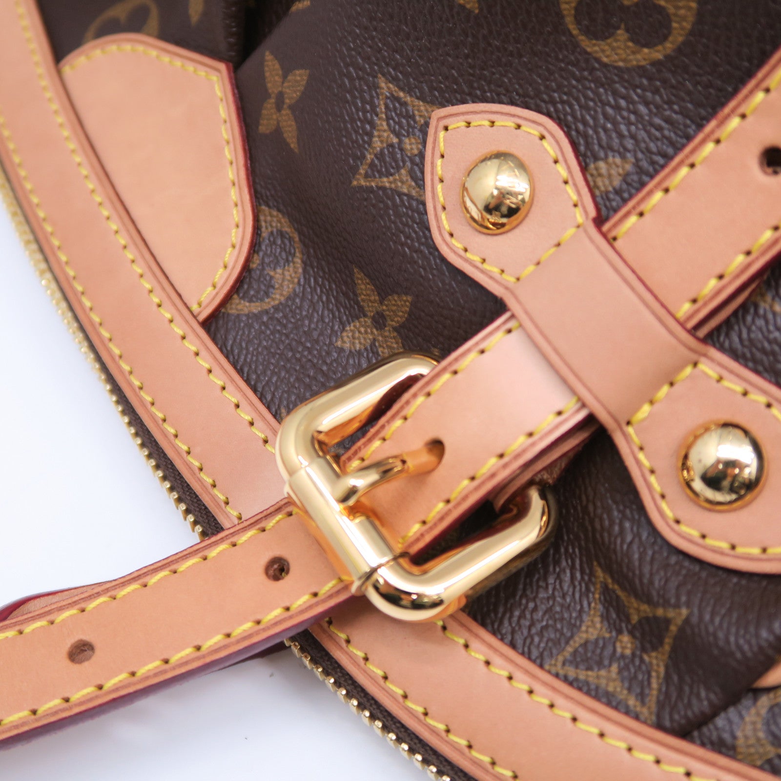 LOUIS VUITTON 【清倉大減價】Monogram Tivoli GM金扣手挽袋啡色