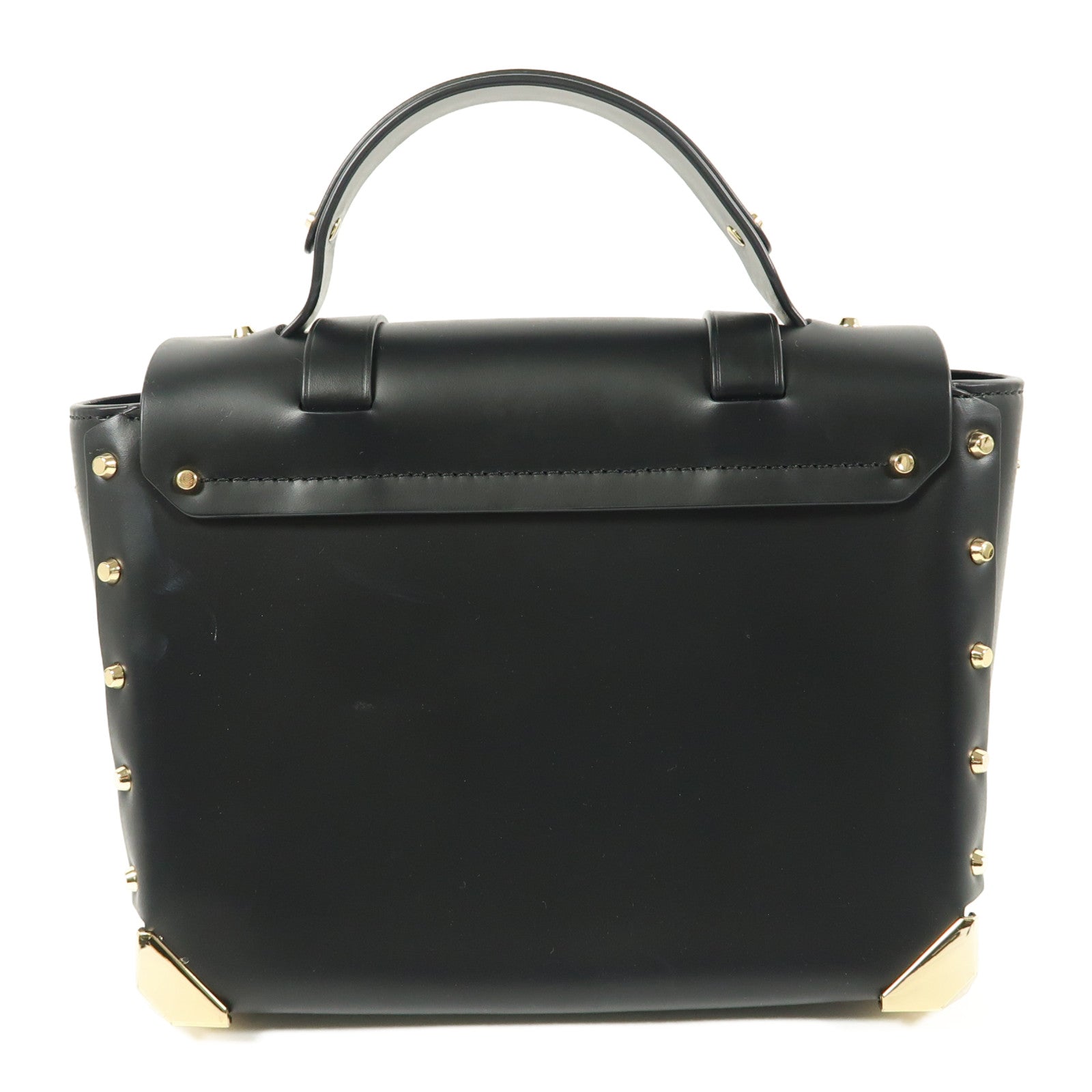 Michael Kors 牛皮皮革Hand Bag金扣手挽肩背兩用袋