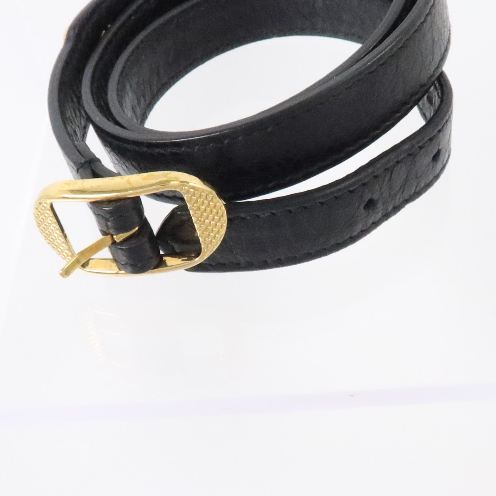 BALENCIAGA 牛皮皮革Giant Triple Tour Bracelet金扣手鏈