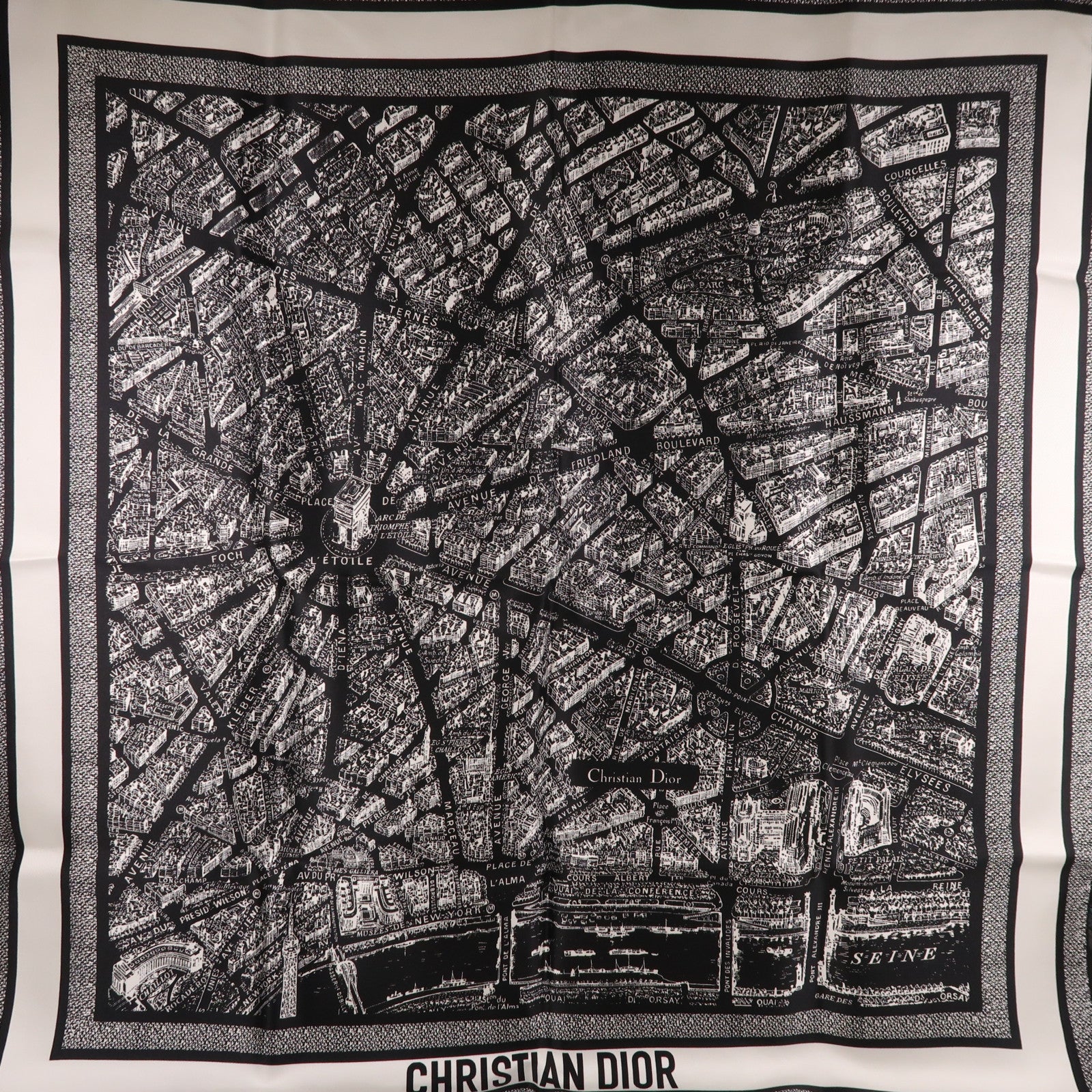 Dior 絲質Scarf絲巾黑色