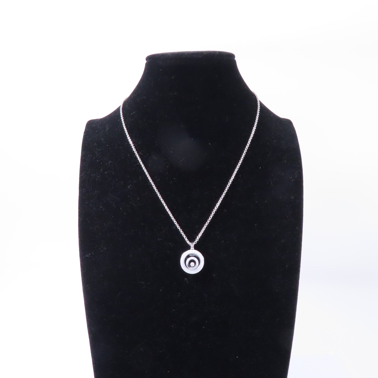 Chopard 18K白金/鑽石Happy Spirit Diamond Necklace項鏈