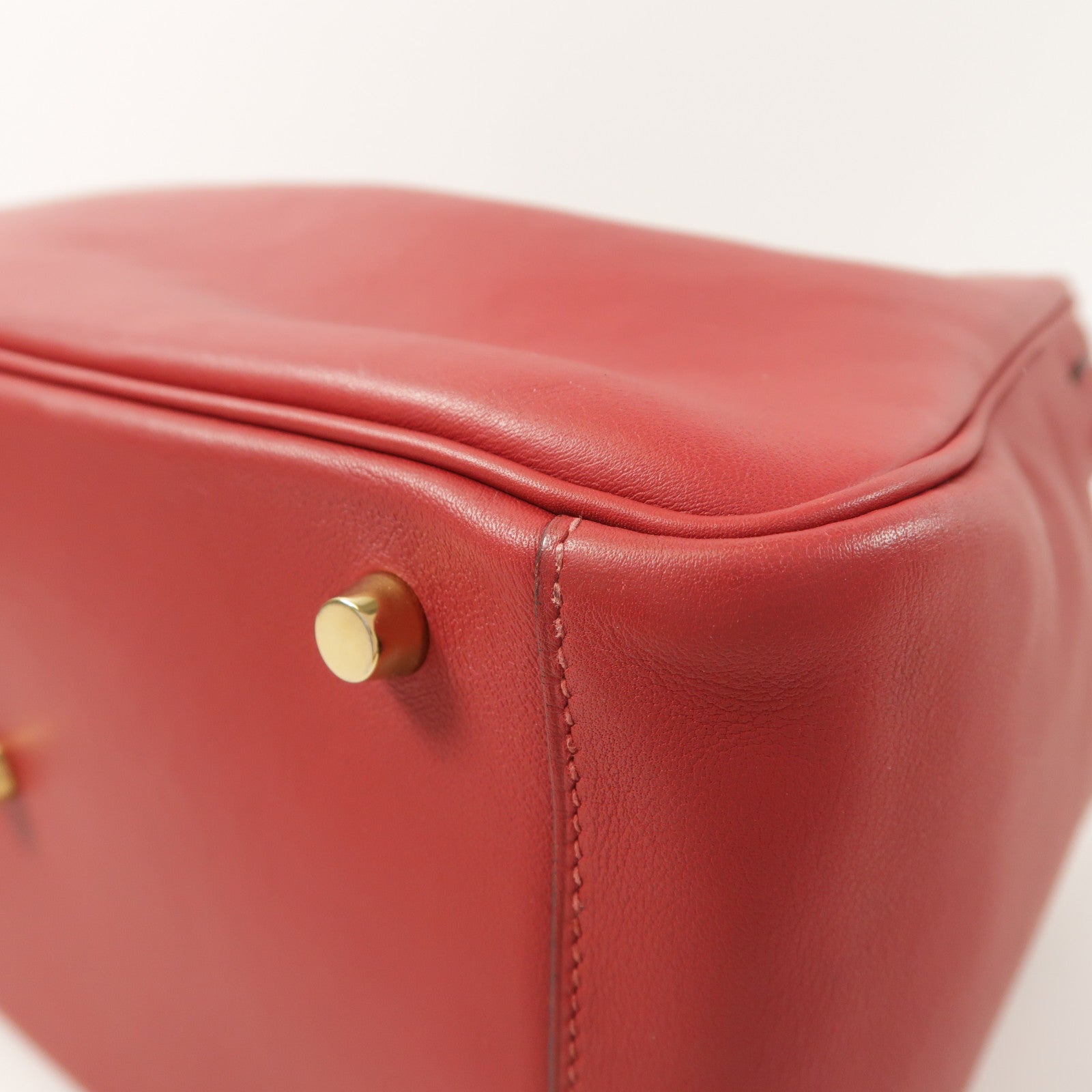 HERMES 皮革Lindy 30手挽肩背兩用袋Rouge Grenat