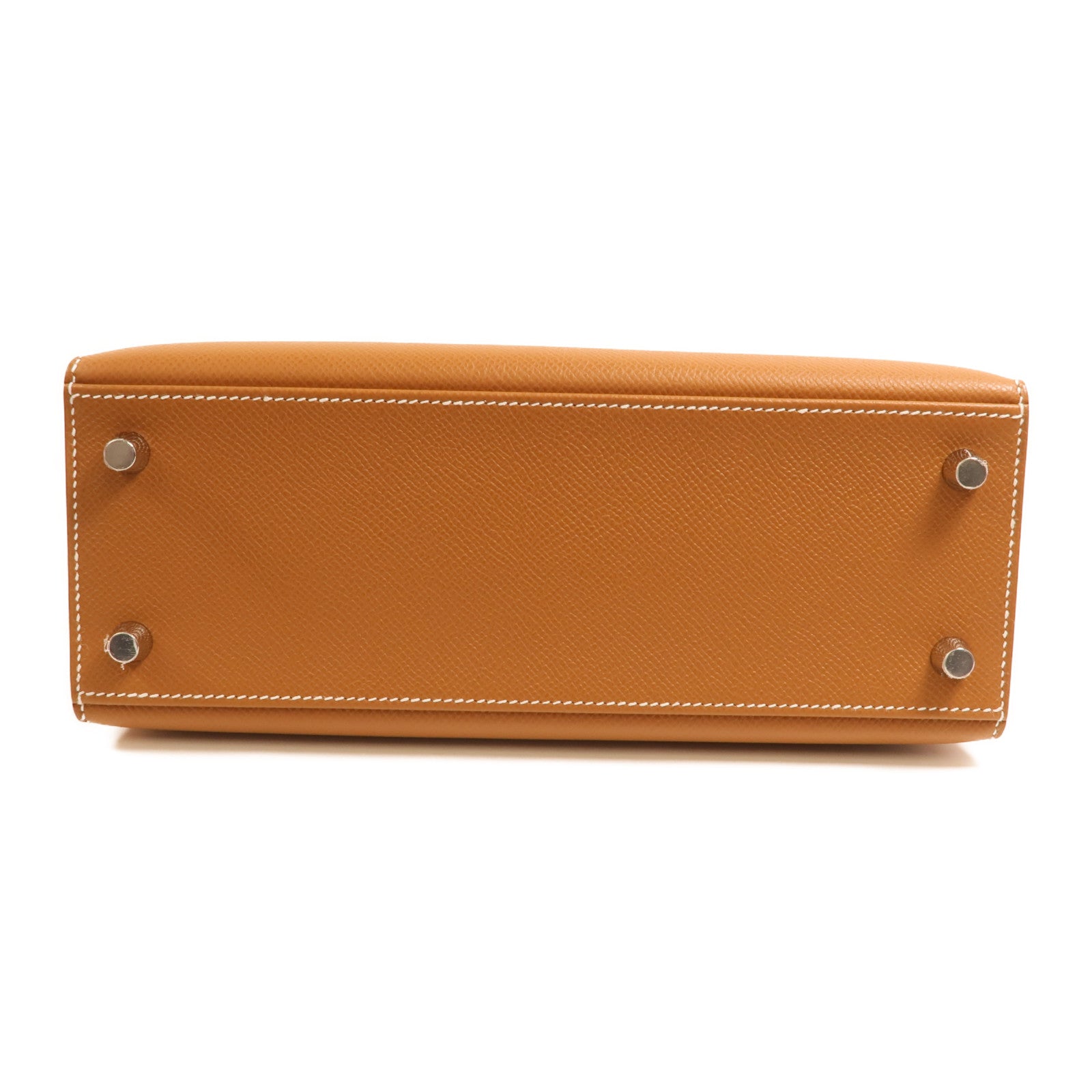 HERMES Epsom皮革Kelly 25銀扣手挽肩背兩用袋