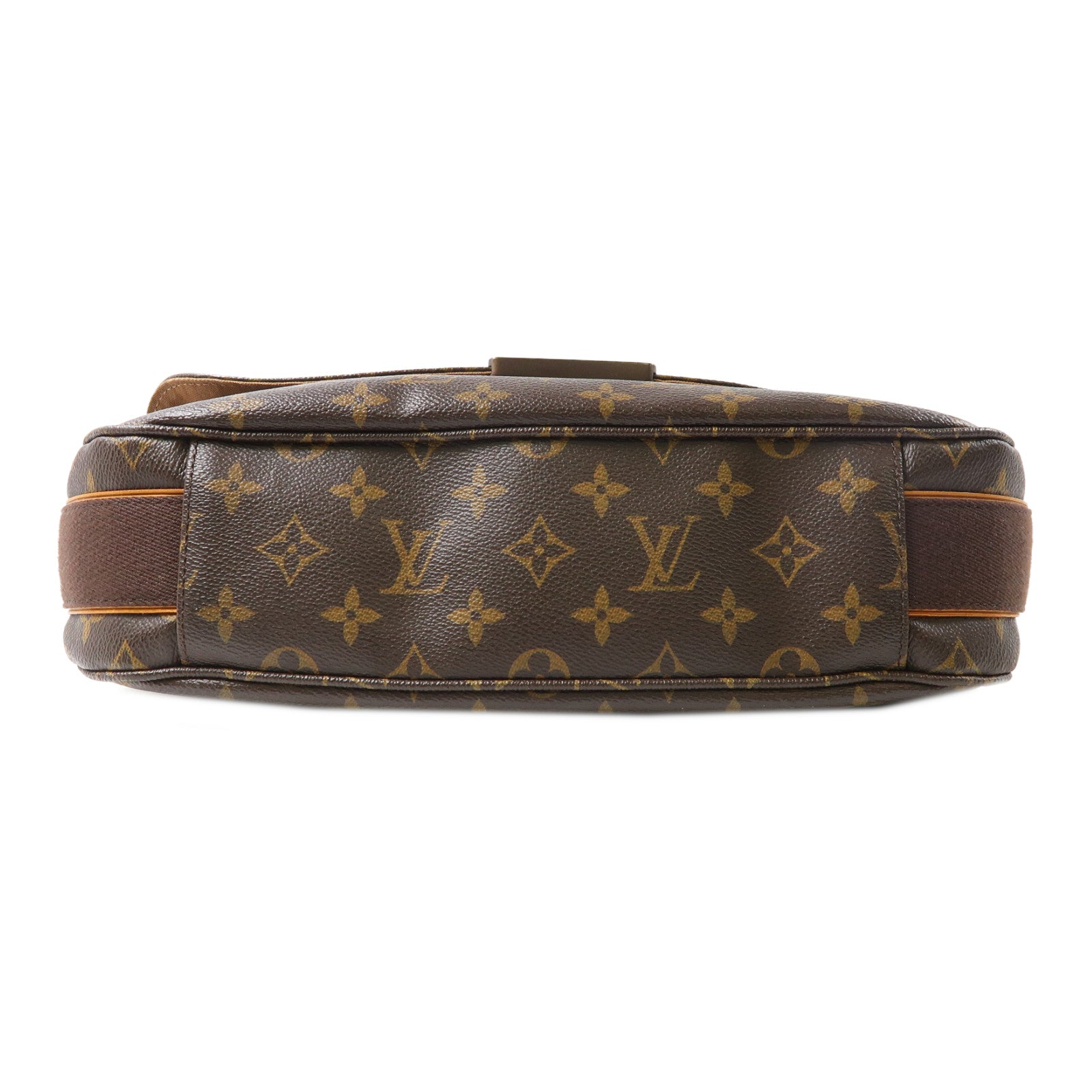 LOUIS VUITTON Monogram Abbesses金扣肩背袋棕色