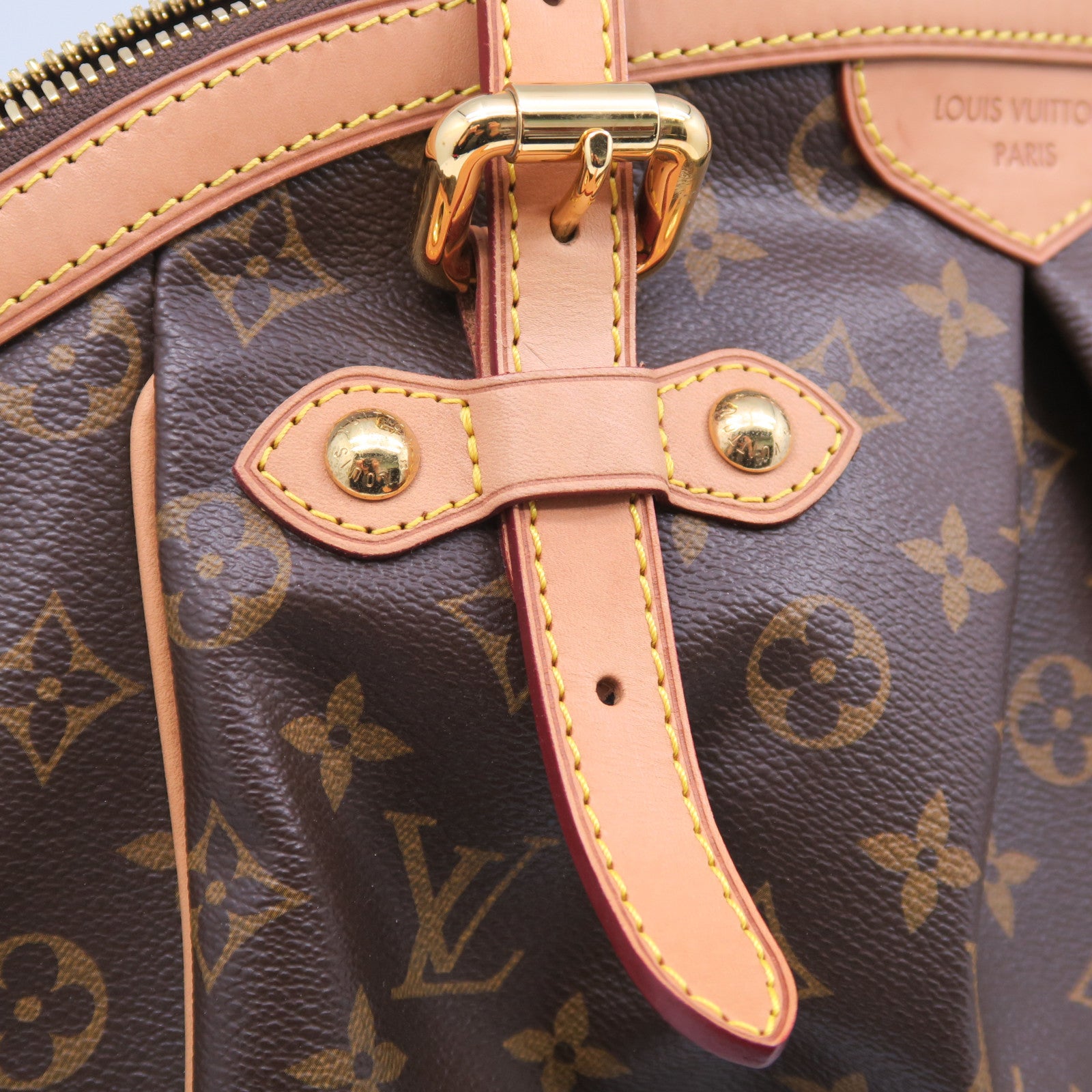 LOUIS VUITTON 【清倉大減價】Monogram Tivoli GM金扣手挽袋啡色