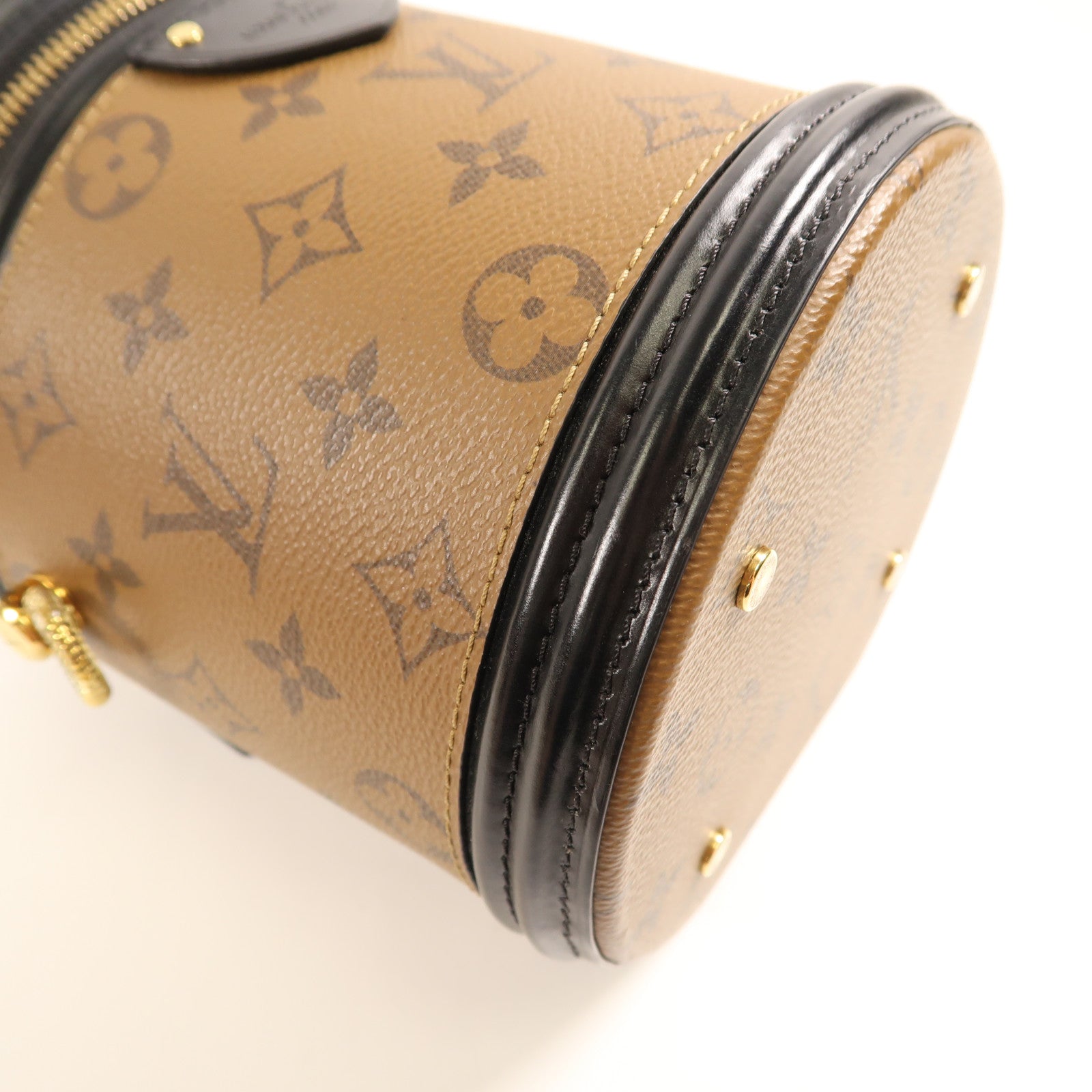 LOUIS VUITTON LV GHW Cannes 2 Way Shoulder Bag M43986 Monogram Reverse Brown