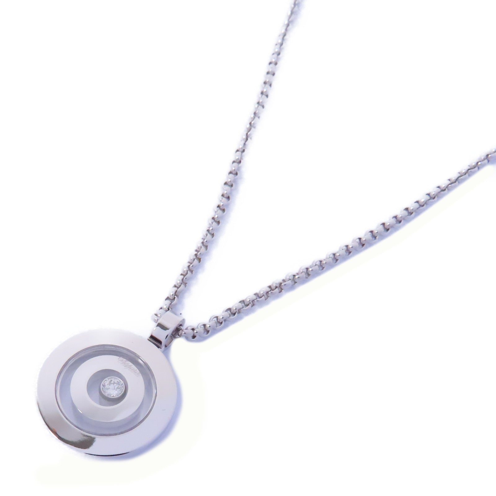 Chopard 18K白金/鑽石Happy Spirit Diamond Necklace項鏈