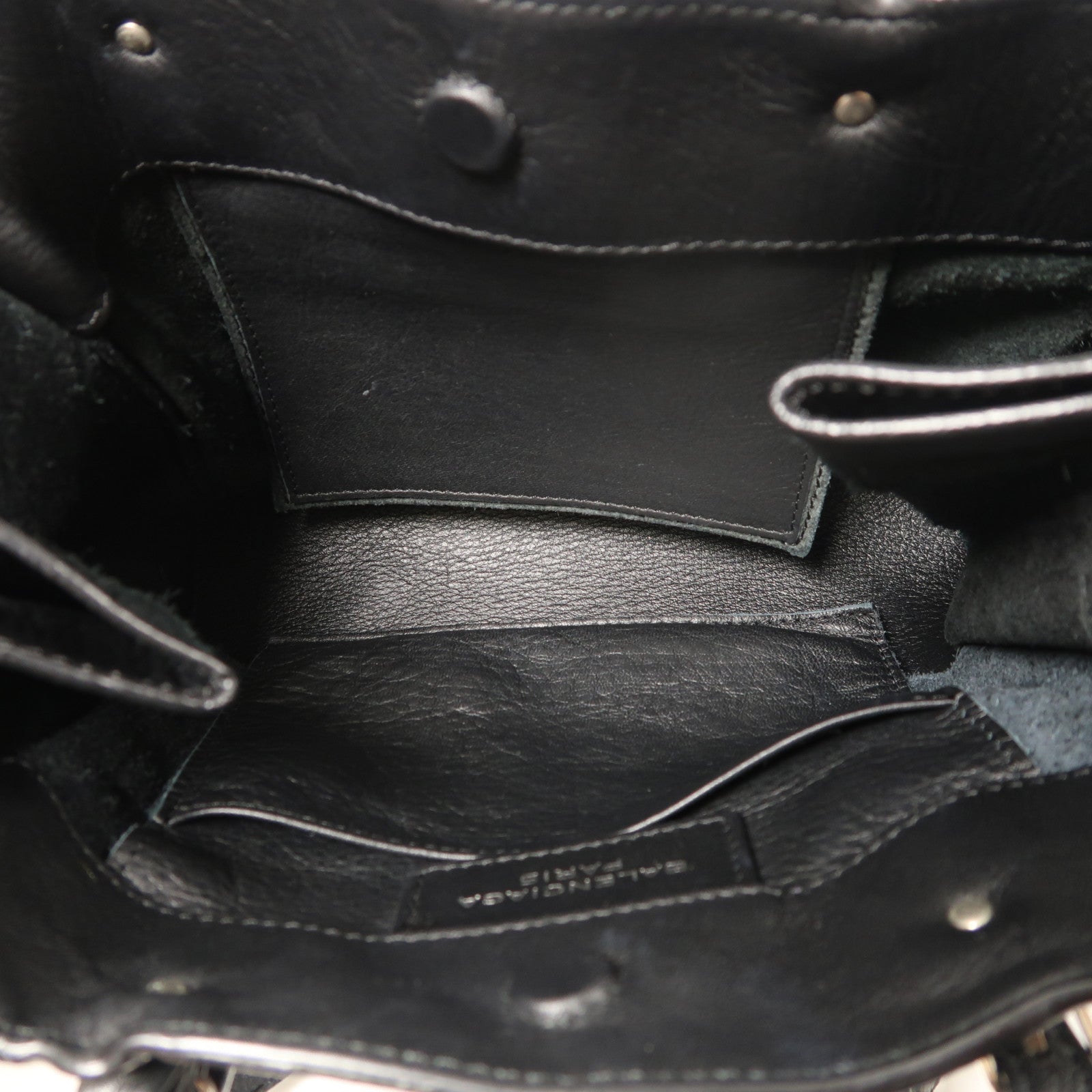 BALENCIAGA 牛皮皮革Papier Mini銀扣手挽肩背兩用袋