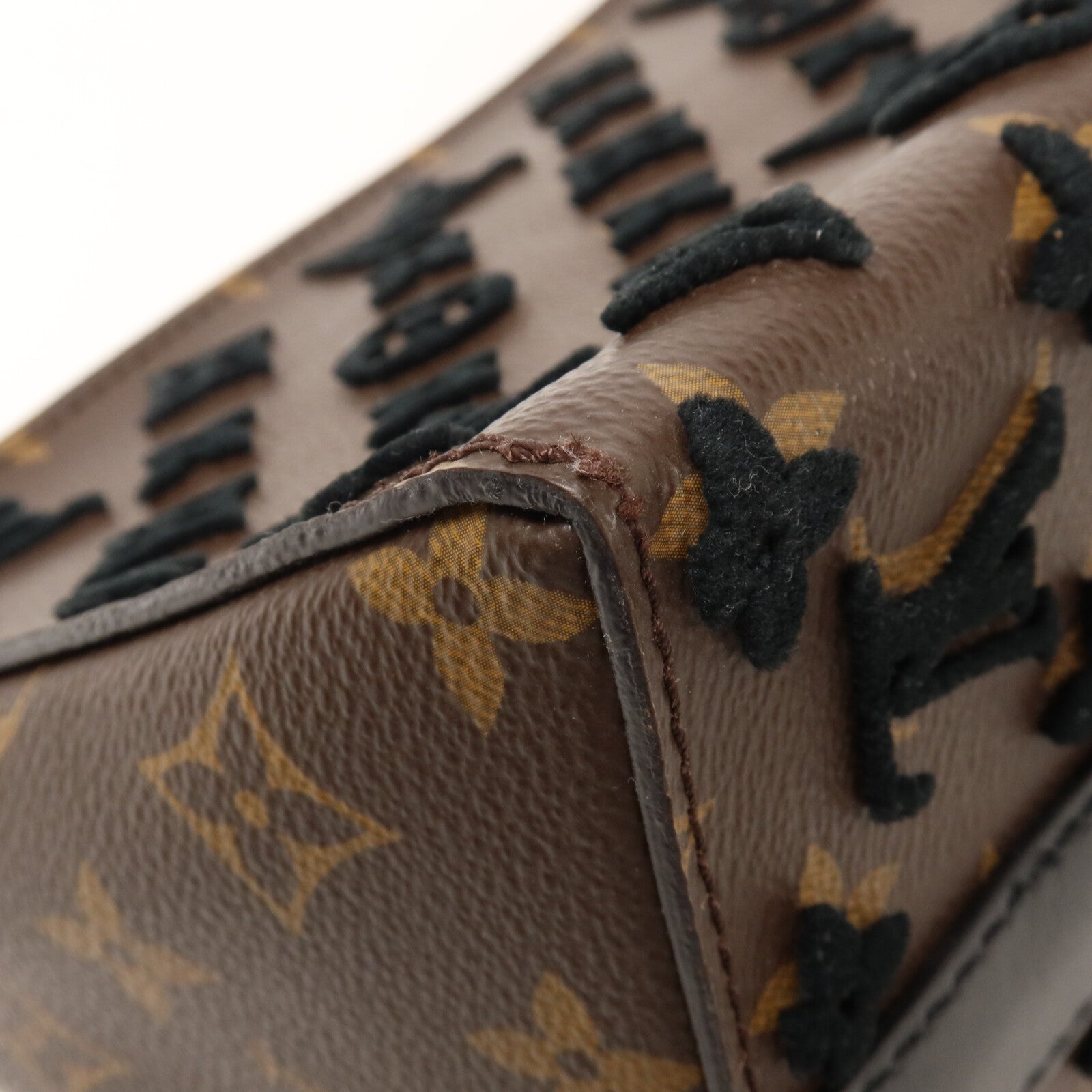 LOUIS VUITTON Monogram Tuffetage Triangle Messenger手挽肩背兩用袋