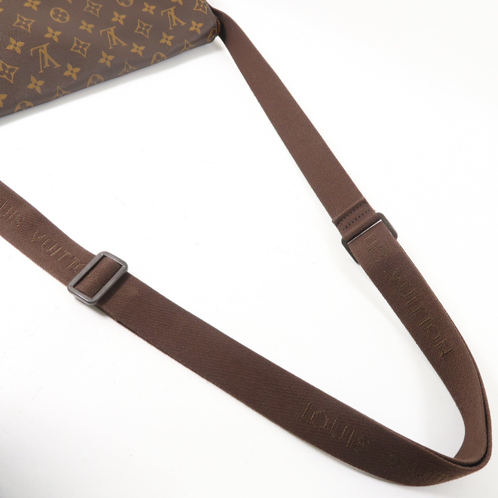 LOUIS VUITTON Monogram Abbesses金扣肩背袋棕色