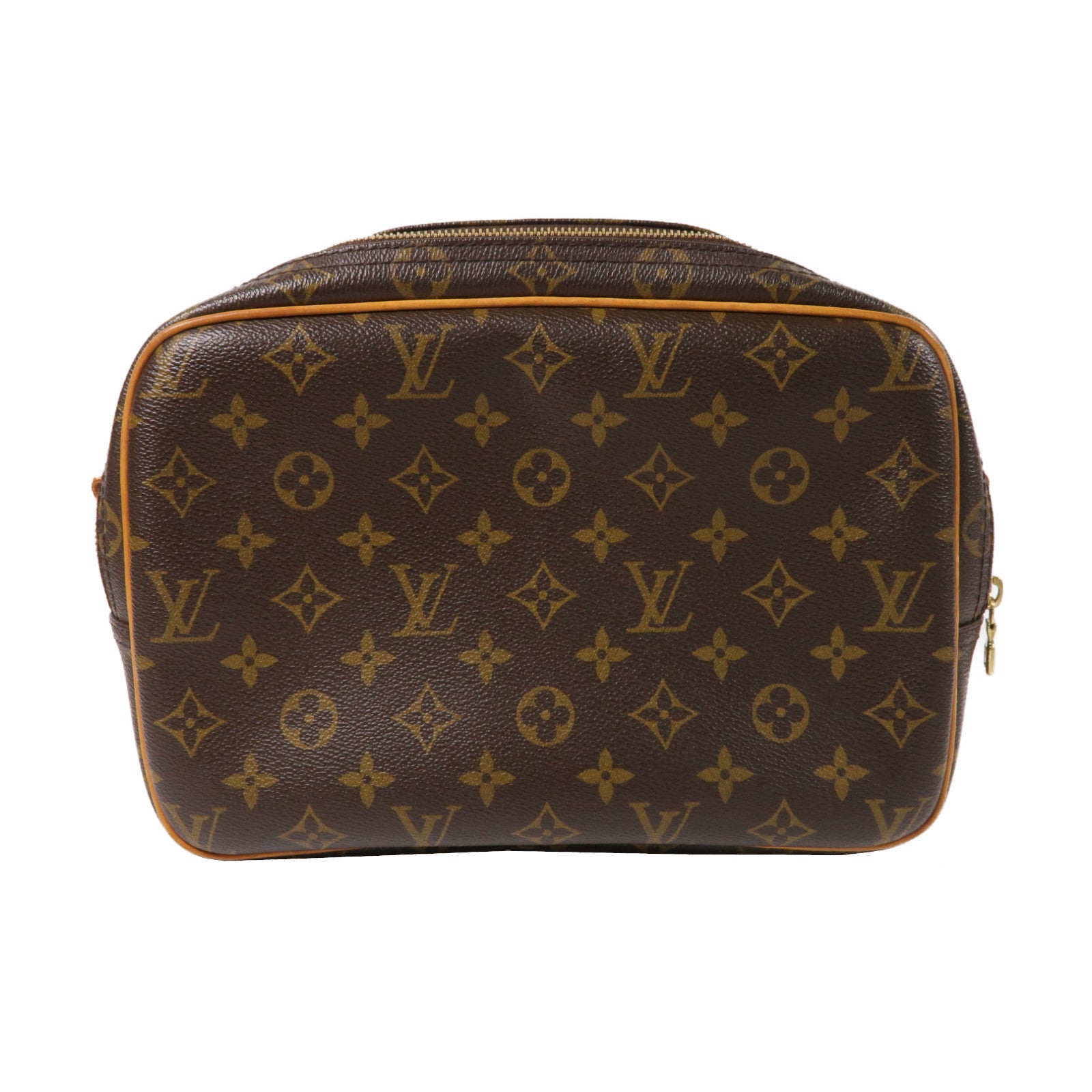 LOUIS VUITTON Monogram Reporter金扣肩背袋啡色