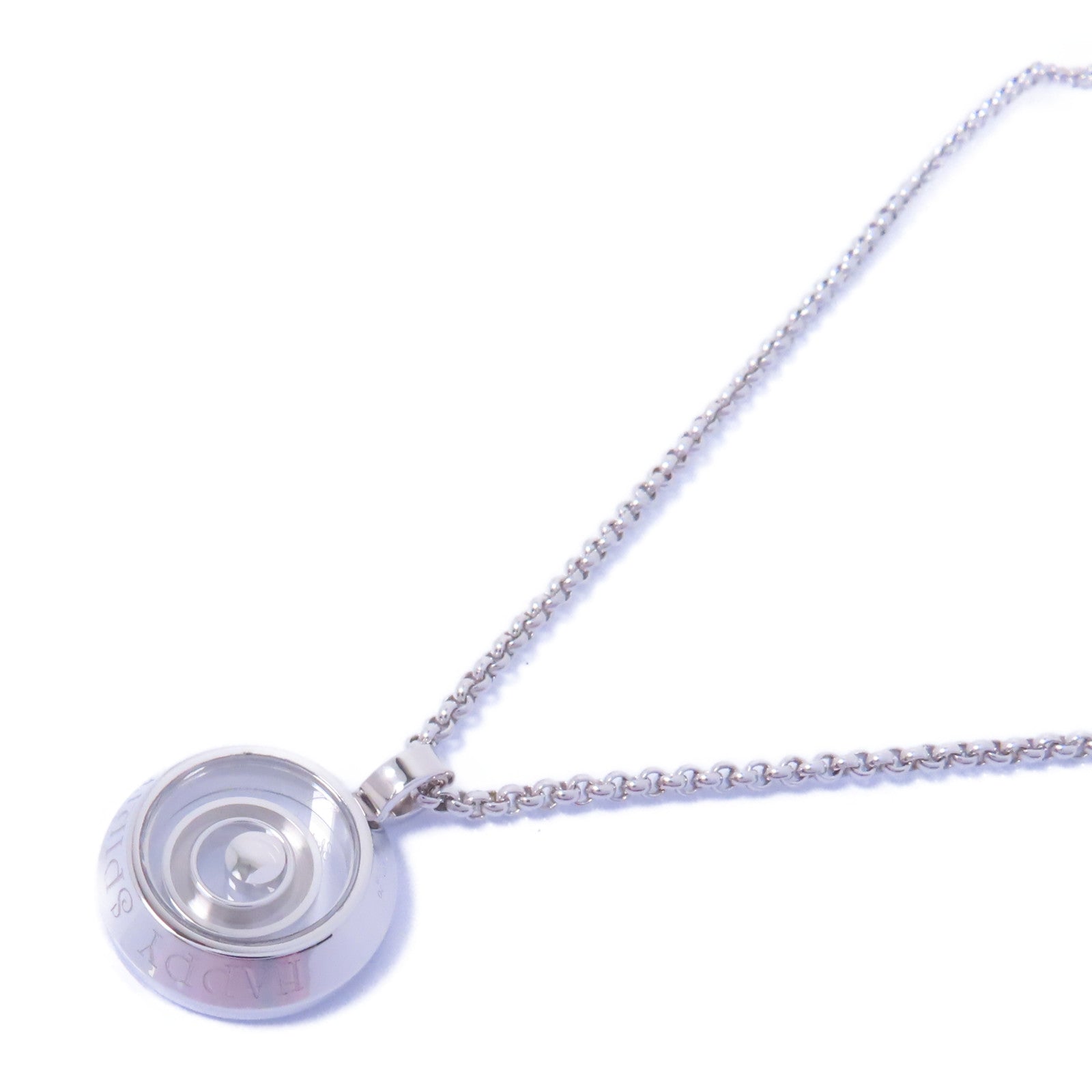 Chopard 18K白金/鑽石Happy Spirit Diamond Necklace項鏈