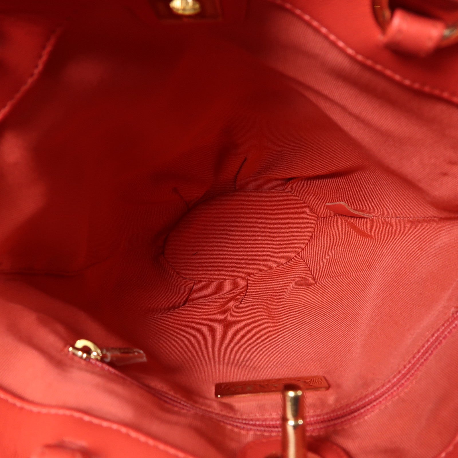 CHANEL 羊皮皮革2 Way Shoulder Bag金扣手挽肩背兩用袋紅色