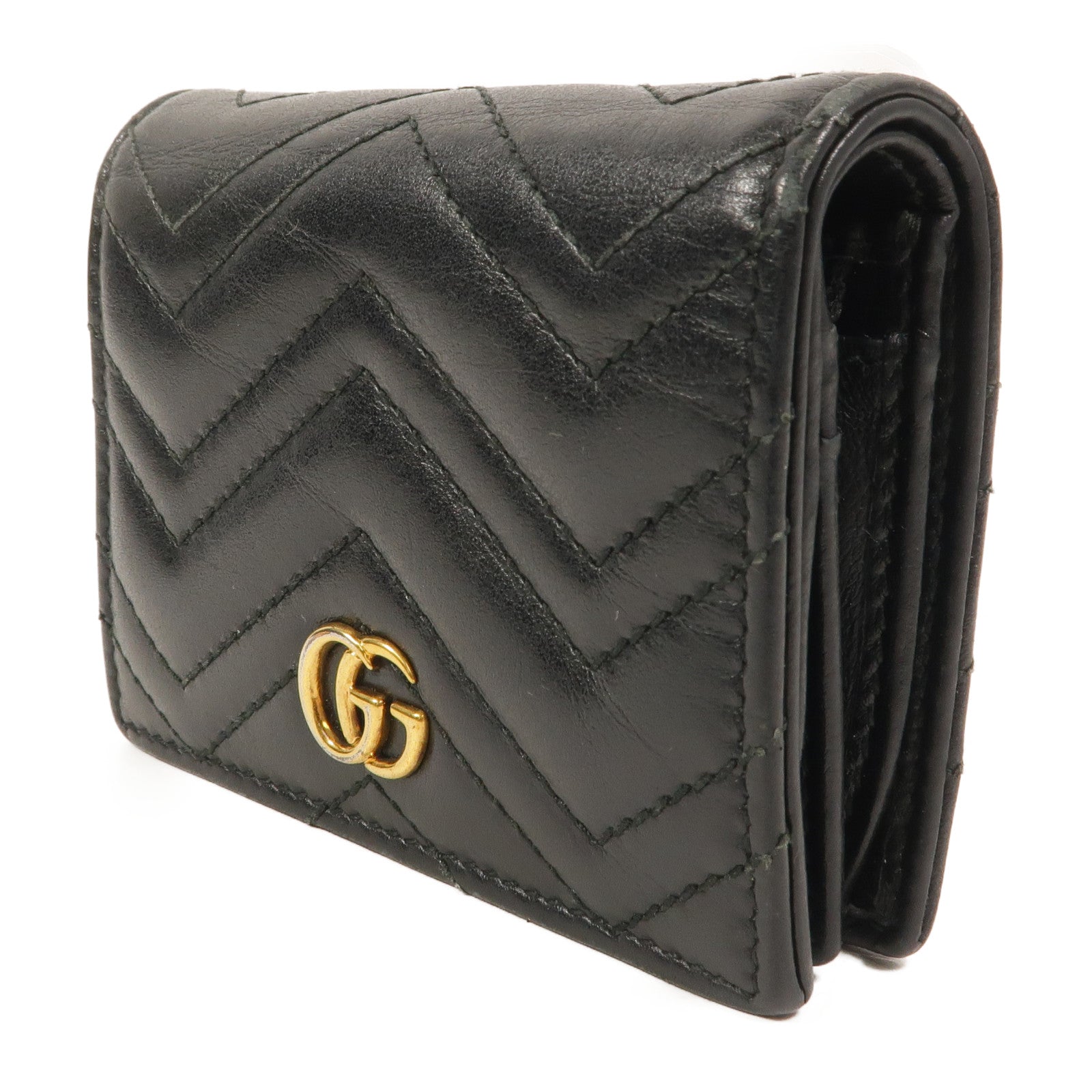 GUCCI 牛皮皮革GG Marmont Wallet錢包