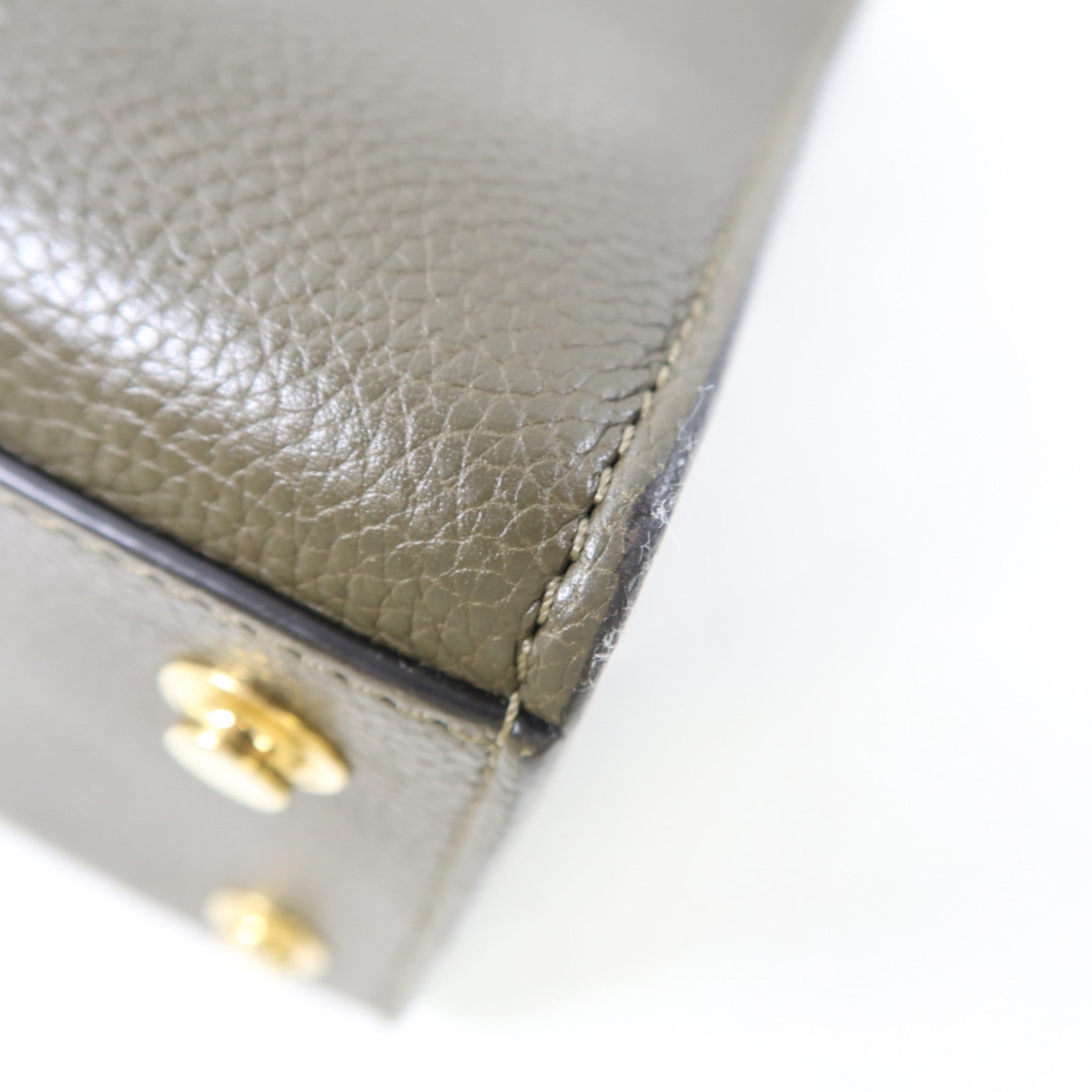 LOUIS VUITTON 牛皮皮革City Steamer金扣手挽肩背兩用袋綠色/米色/黑色