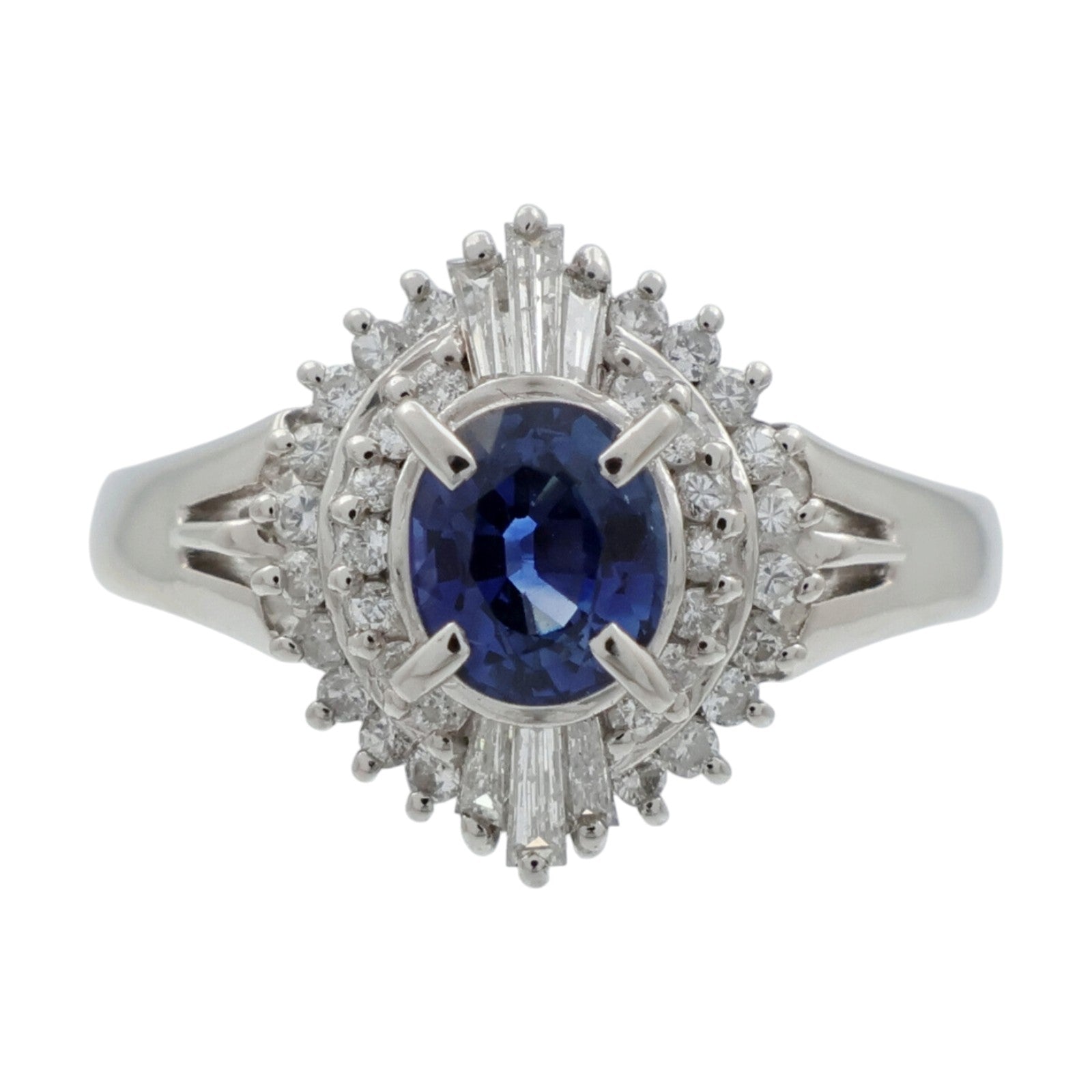JEWELRY PT900鉑金/藍寶石Sapphire鑽石戒指