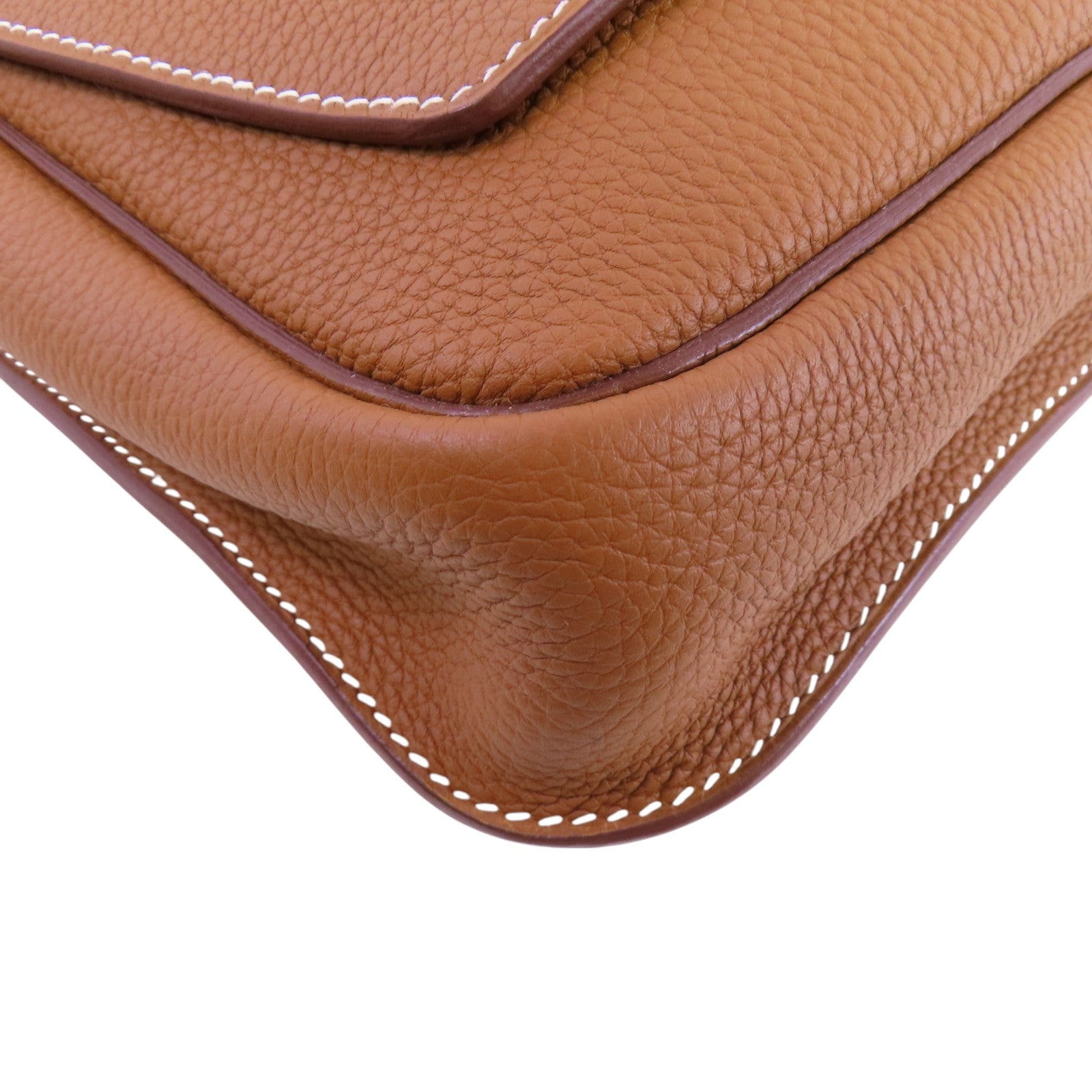 HERMES Togo皮革Steve Light Messenger銀扣肩背袋