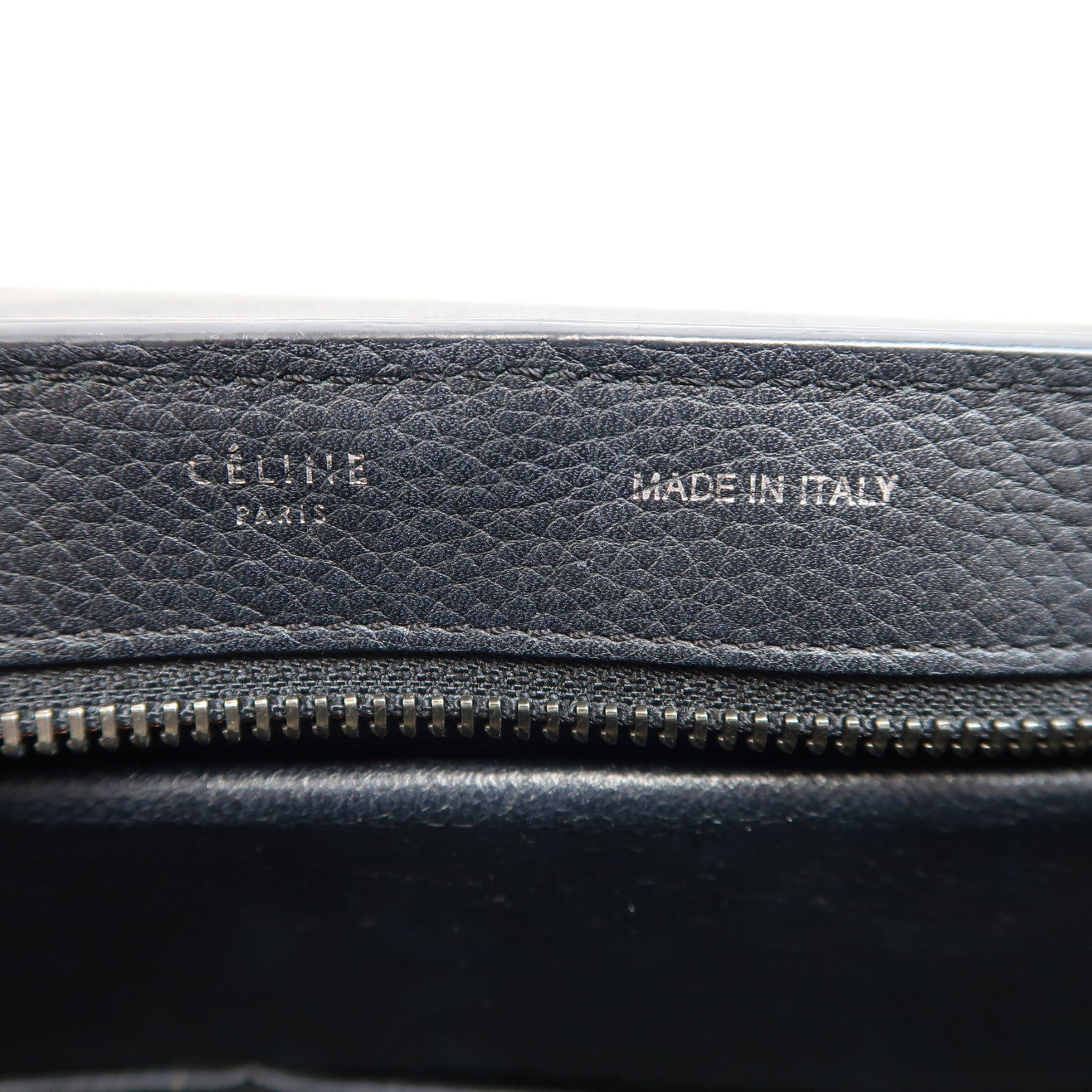 CELINE 【激減優惠】牛皮皮革Trapeze銀扣手挽肩背兩用袋黑色