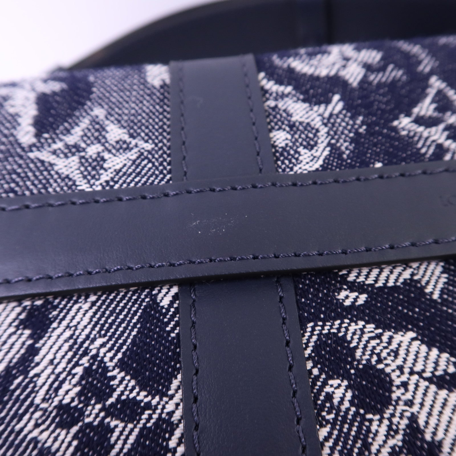 LOUIS VUITTON Monogram Tapestry Trunk Messenger銀扣肩背袋