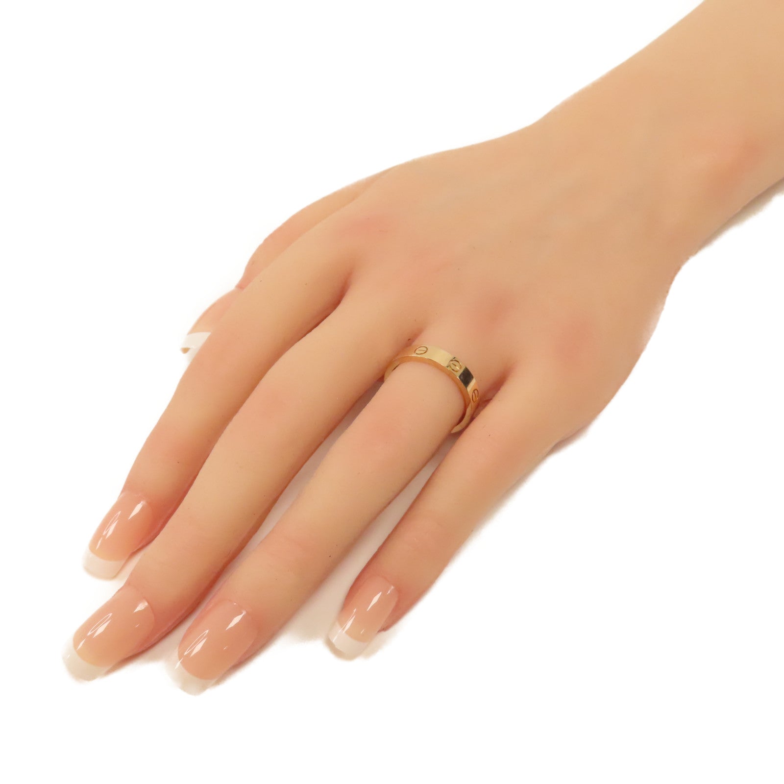 CARTIER 18K玫瑰金Love Wedding Ring 1 Diamond戒指Cartier#55 US#7