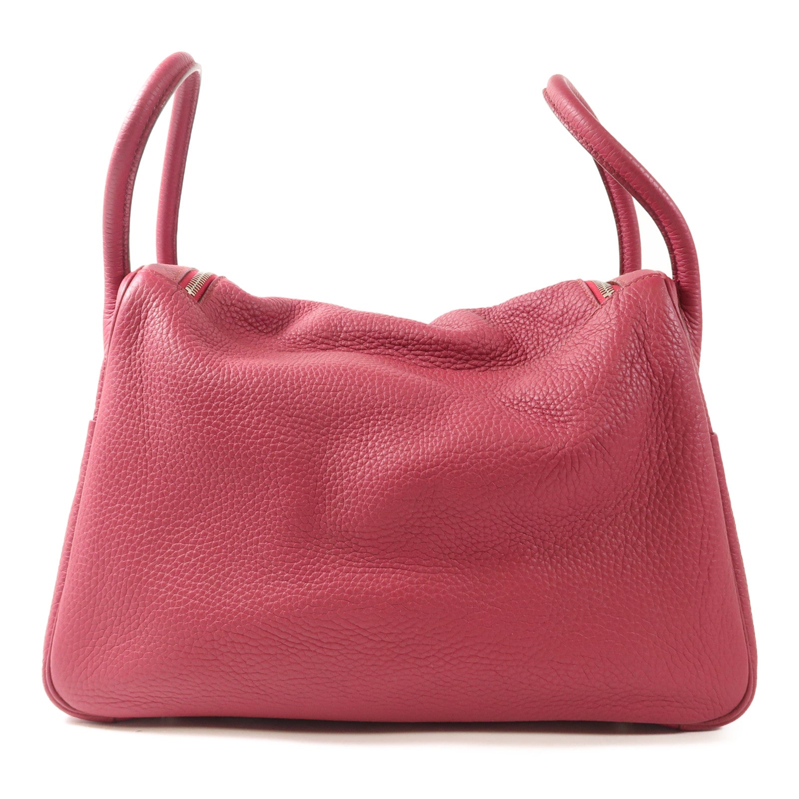 HERMES PHW Lindy 34 2Way Shoulder Hand Bag Clemence Leather Rough H