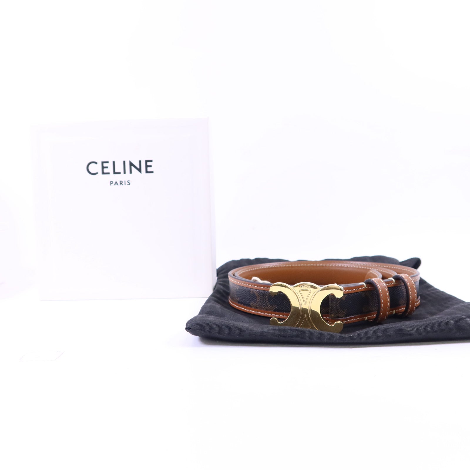 CELINE PVC Belt 85cm金扣皮帶