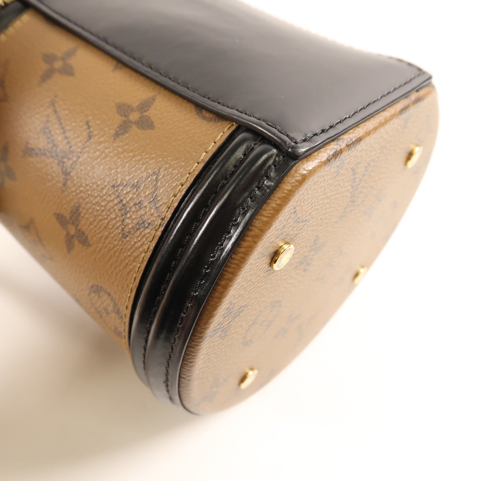 LOUIS VUITTON LV GHW Cannes 2 Way Shoulder Bag M43986 Monogram Reverse Brown