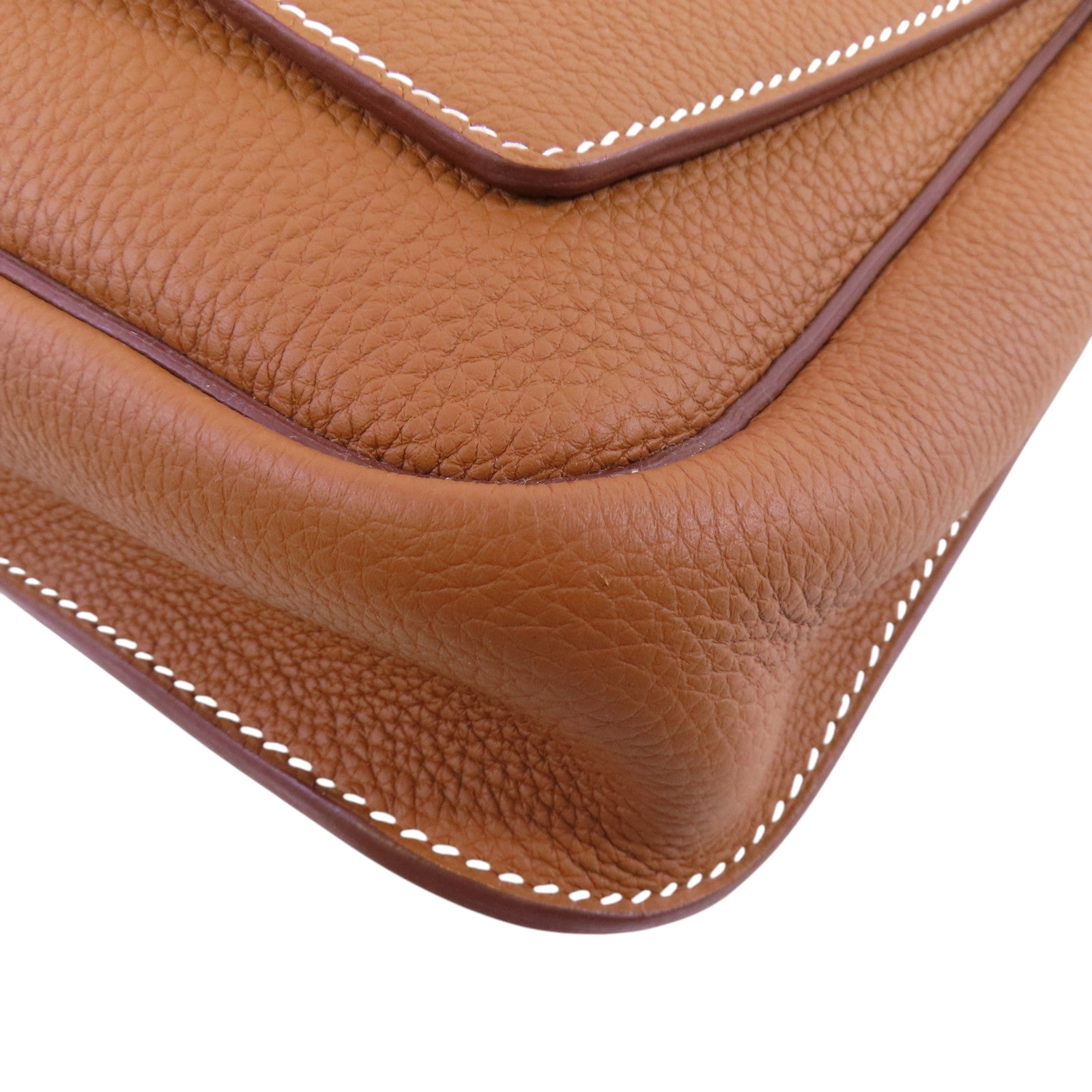 HERMES Togo皮革Steve Light Messenger銀扣肩背袋