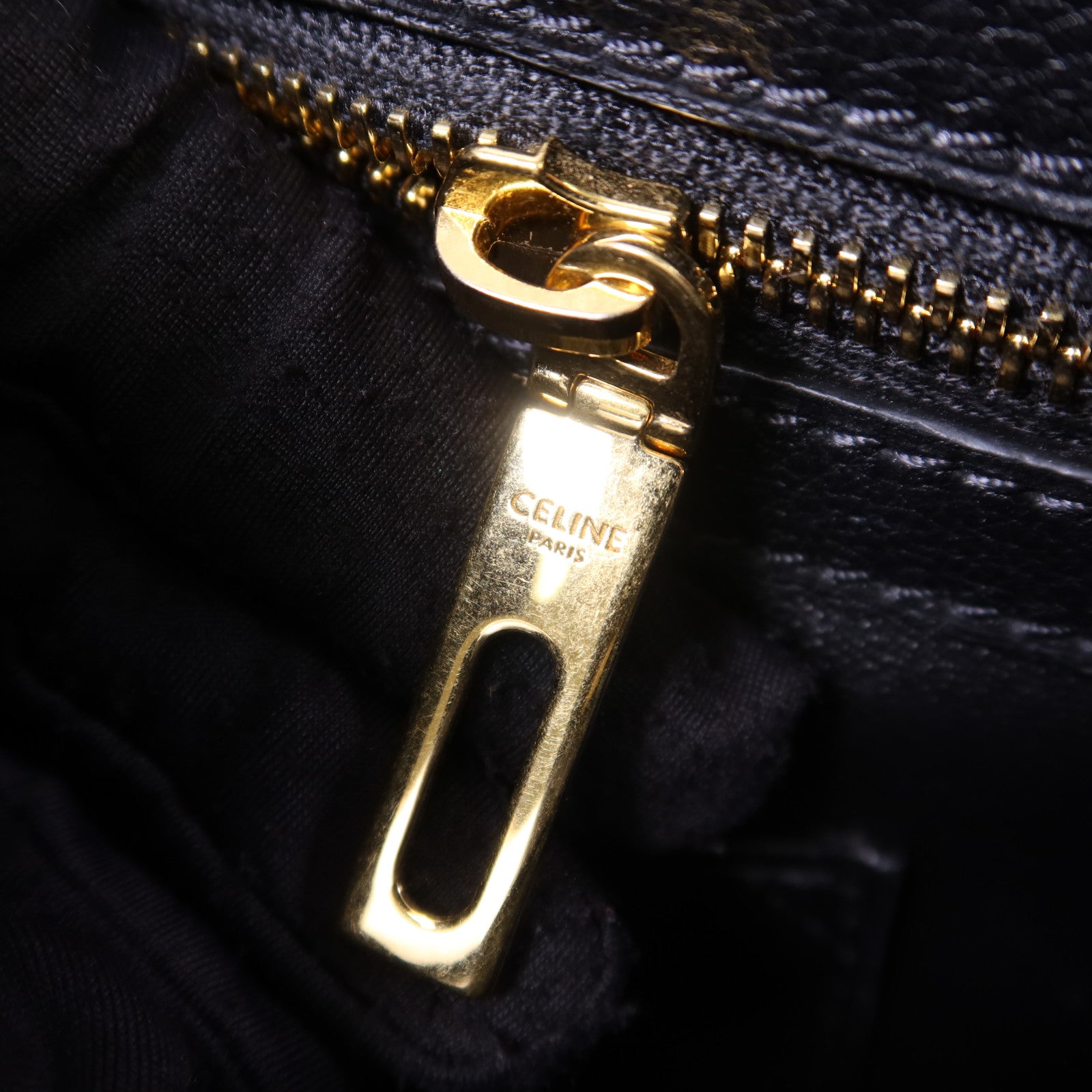 CELINE 牛皮皮革Teen Celine Conti Bag金扣手挽肩背兩用袋