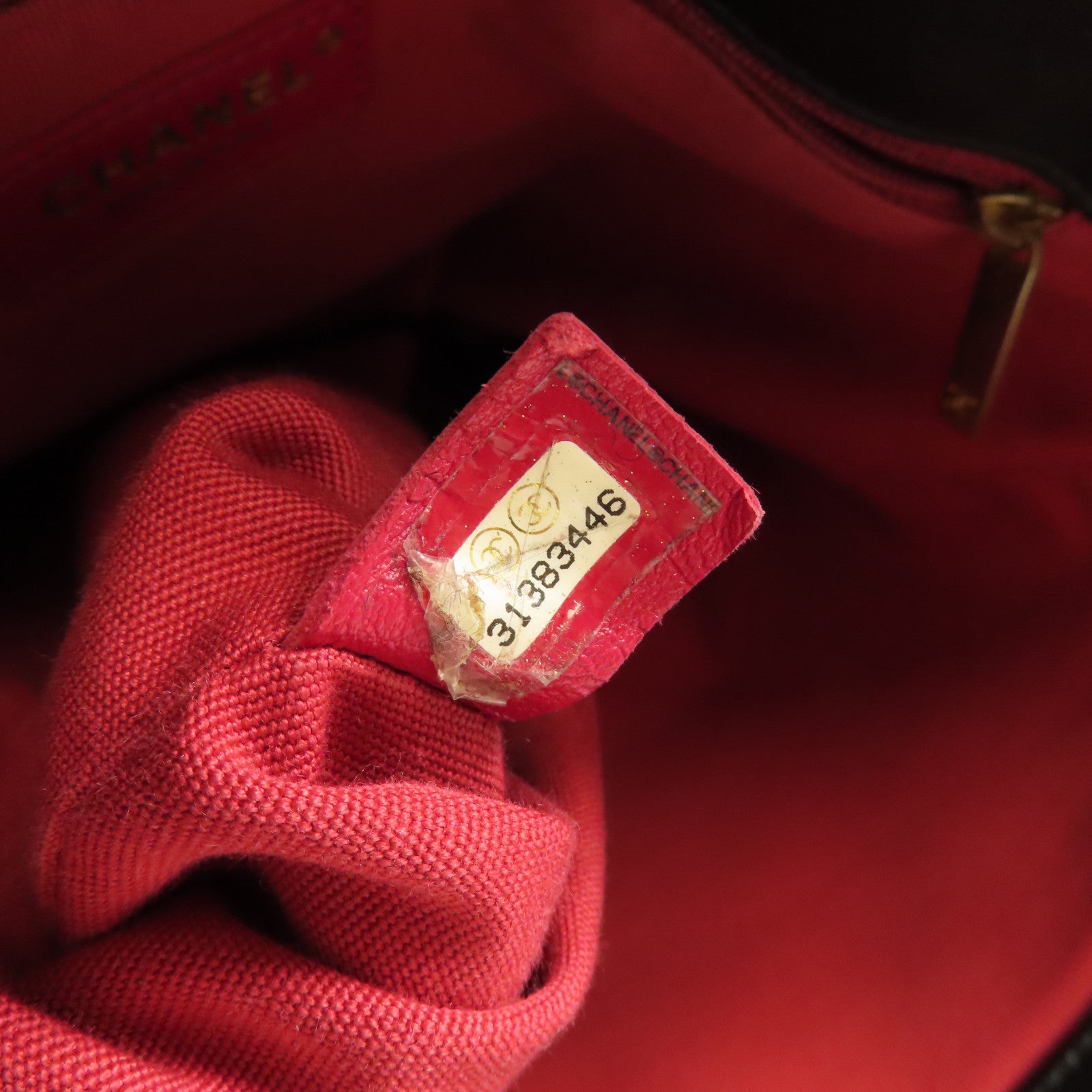 CHANEL 皮革Coco Mark金扣手挽肩背兩用袋