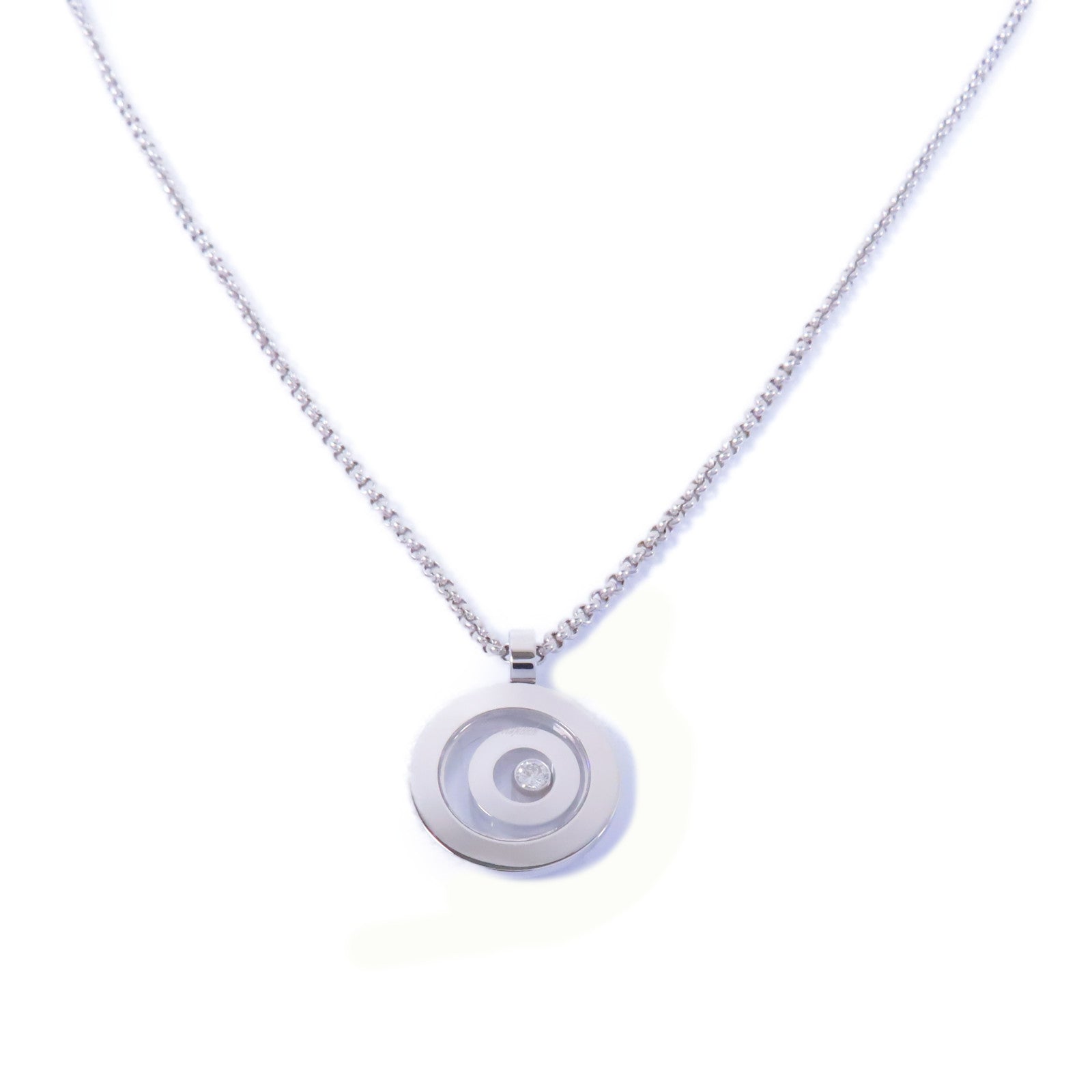 Chopard 18K白金/鑽石Happy Spirit Diamond Necklace項鏈