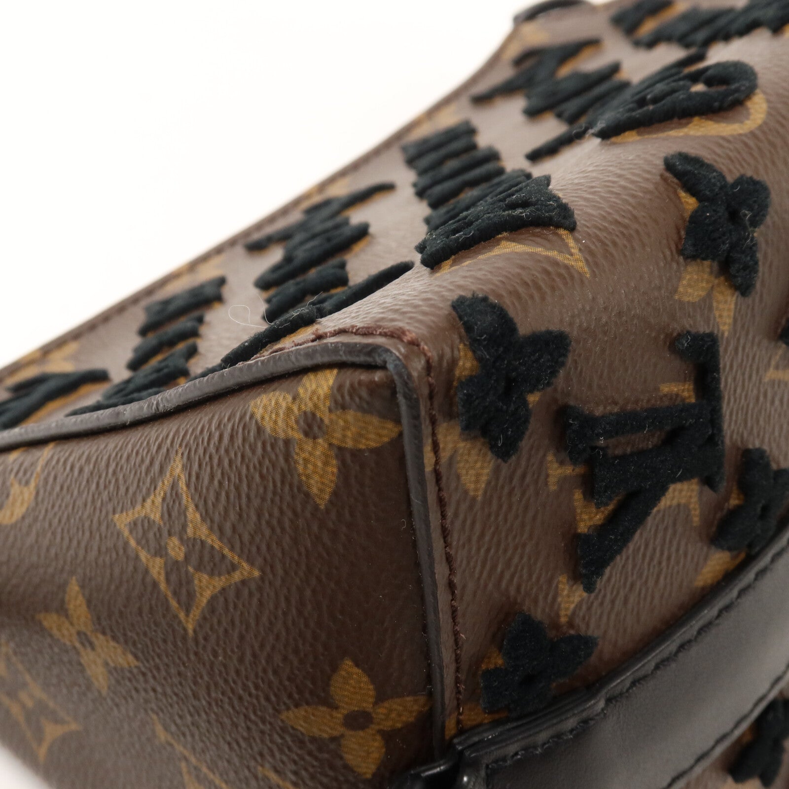 LOUIS VUITTON Monogram Tuffetage Triangle Messenger手挽肩背兩用袋