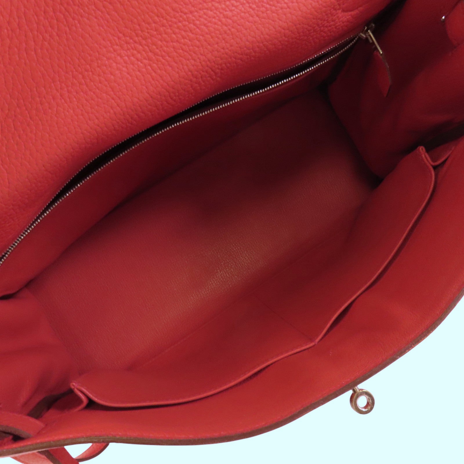 HERMES Clemence皮革Kelly 35銀扣手挽肩背兩用袋