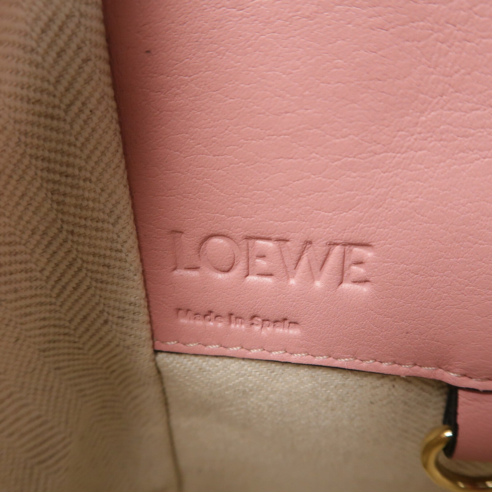 LOEWE 牛皮皮革Hammock Small手挽肩背兩用袋