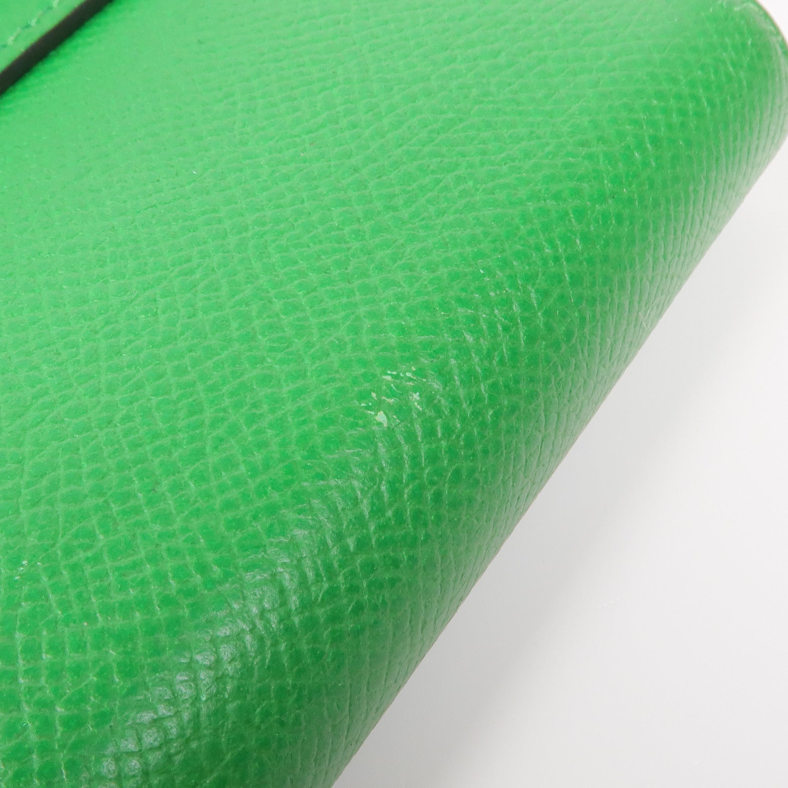 HERMES Epsom皮革Kelly Long Wallet銀扣長錢包Bambou