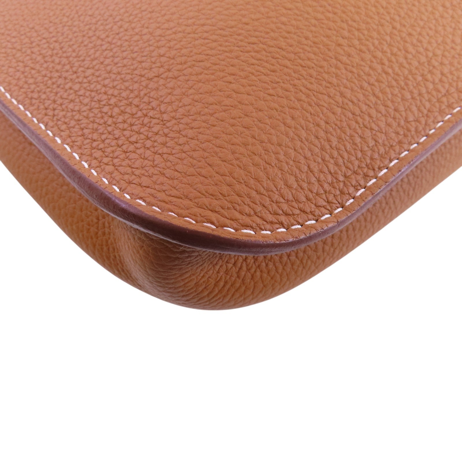 HERMES Togo皮革Steve Light Messenger銀扣肩背袋